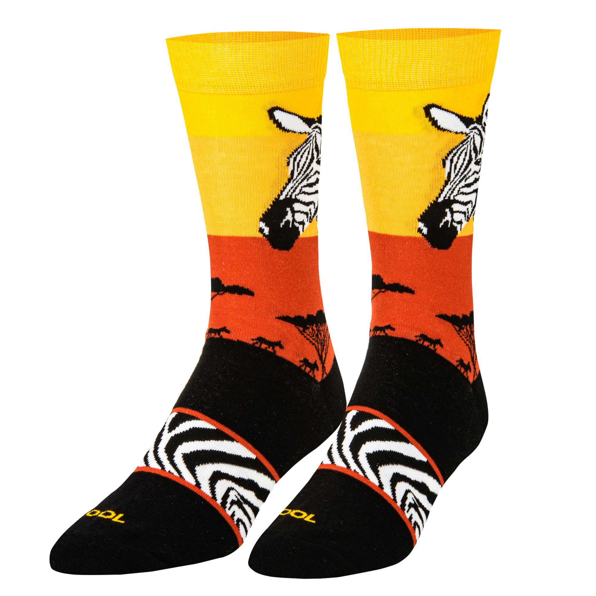 Zebra Safari Men's Crew Socks