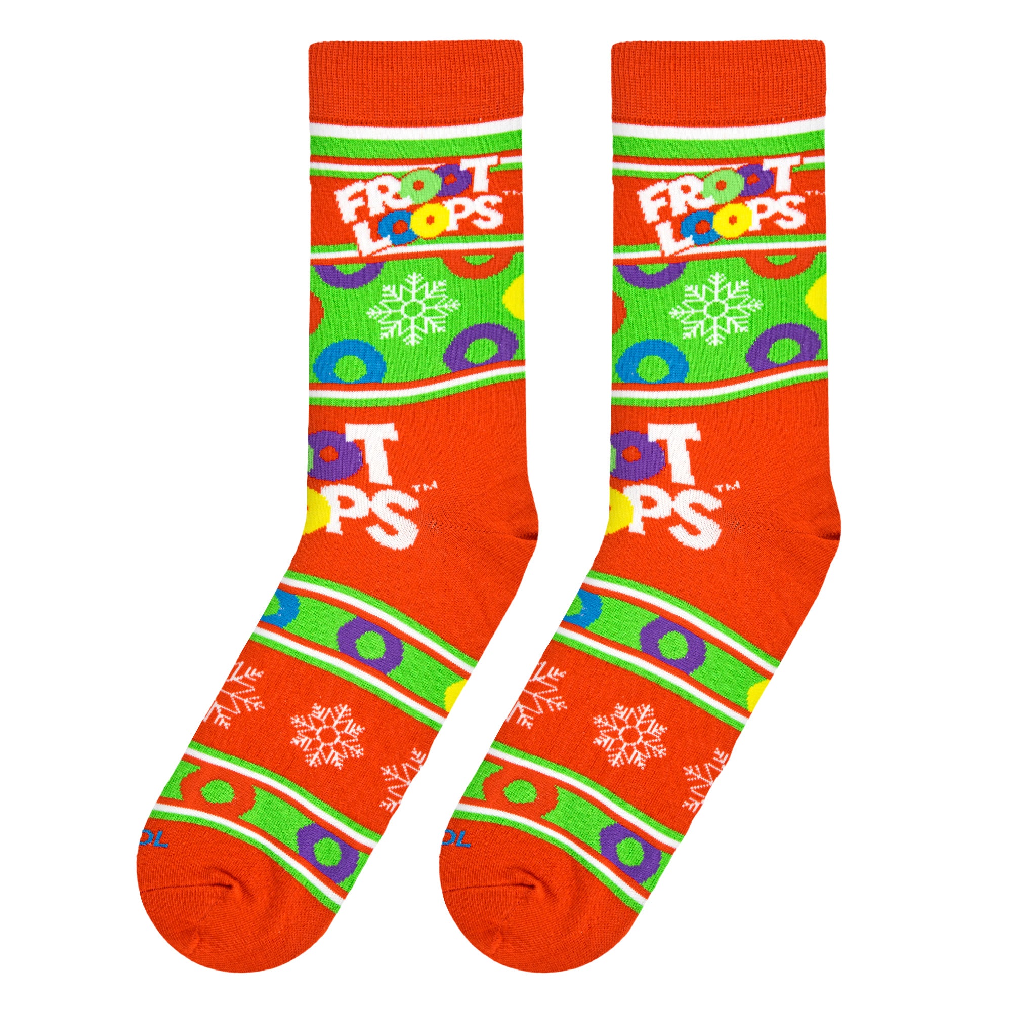 Froot Loops Christmas Men's Crew Socks