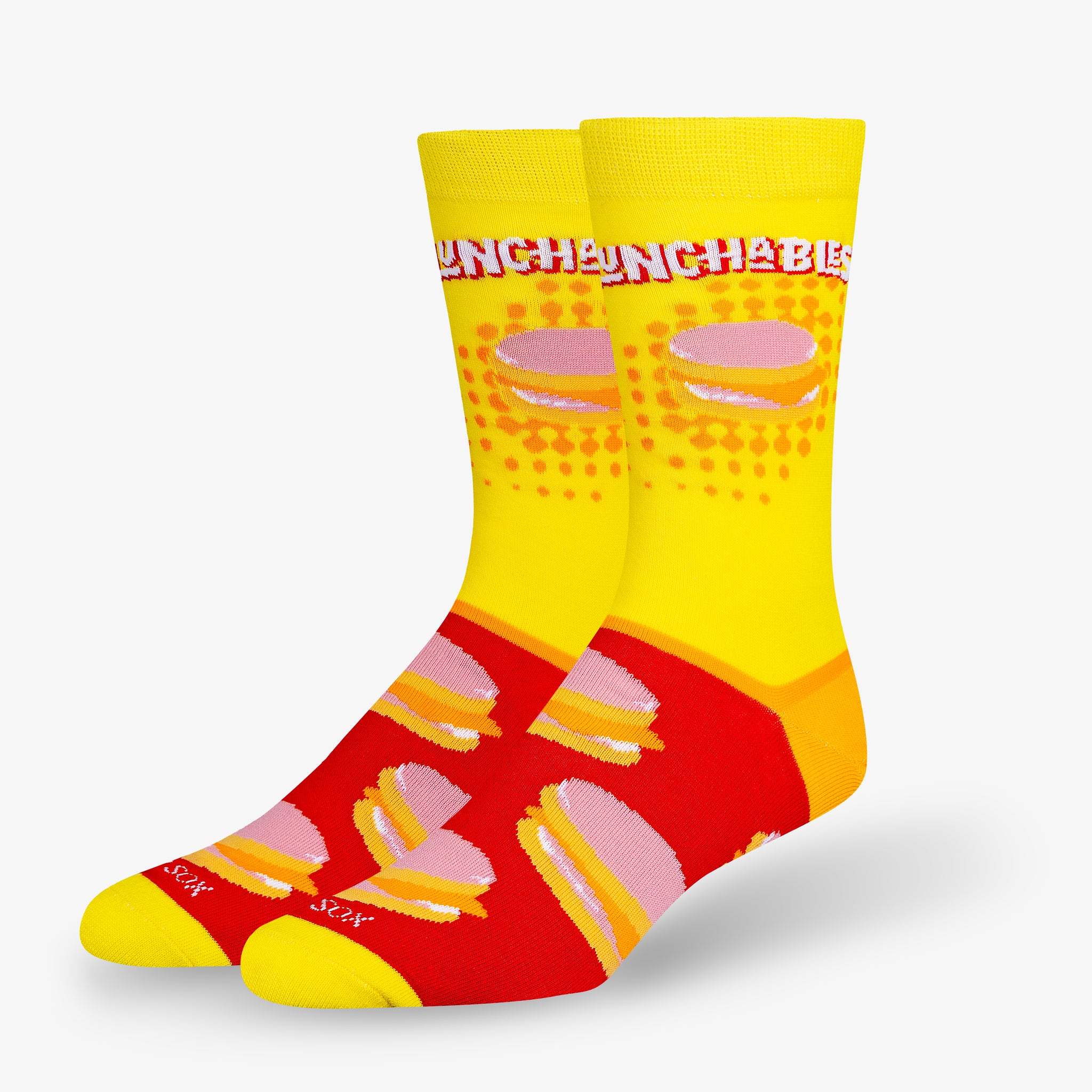 Lunchables Yellow Men's Crew Socks