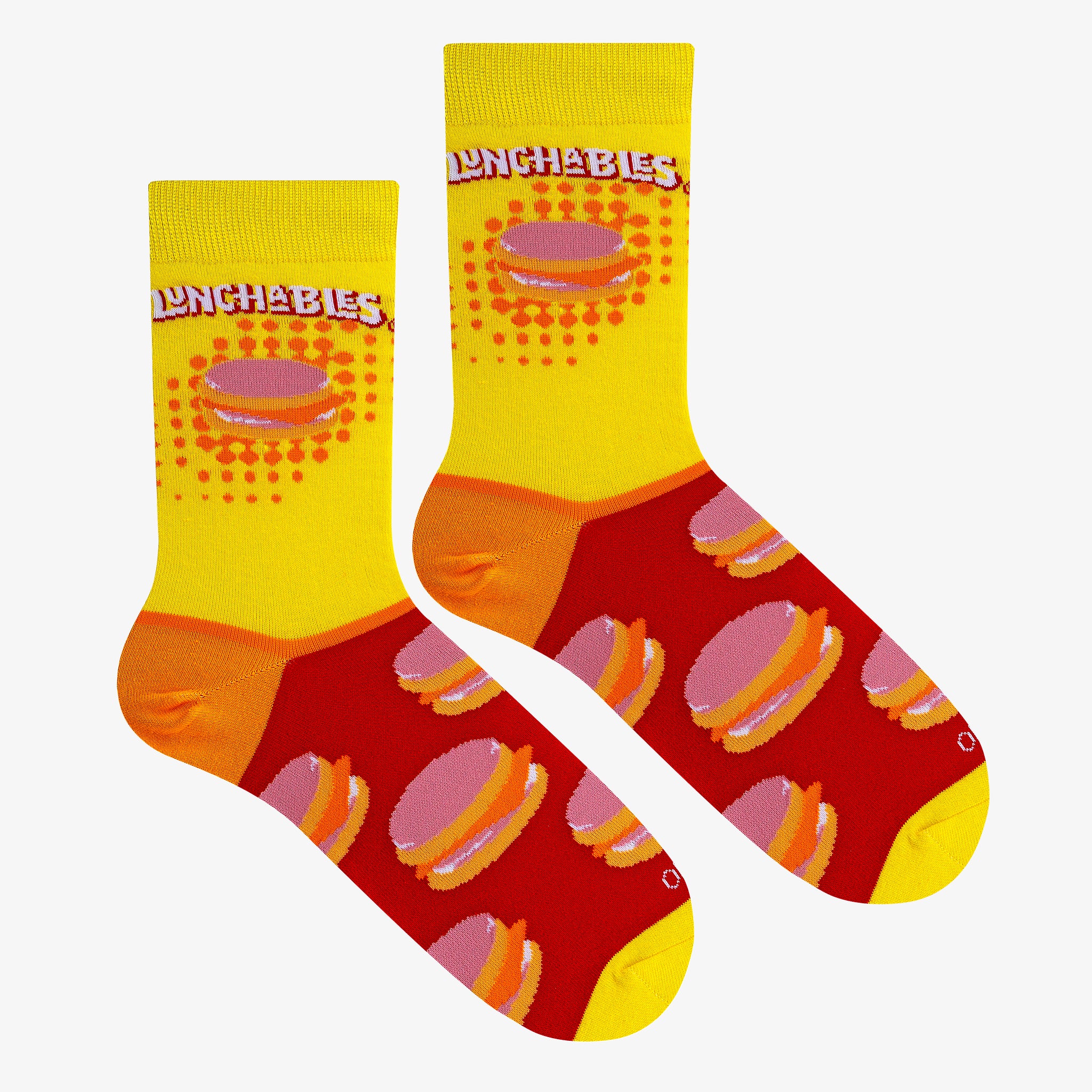 Lunchables Yellow Men's Crew Socks