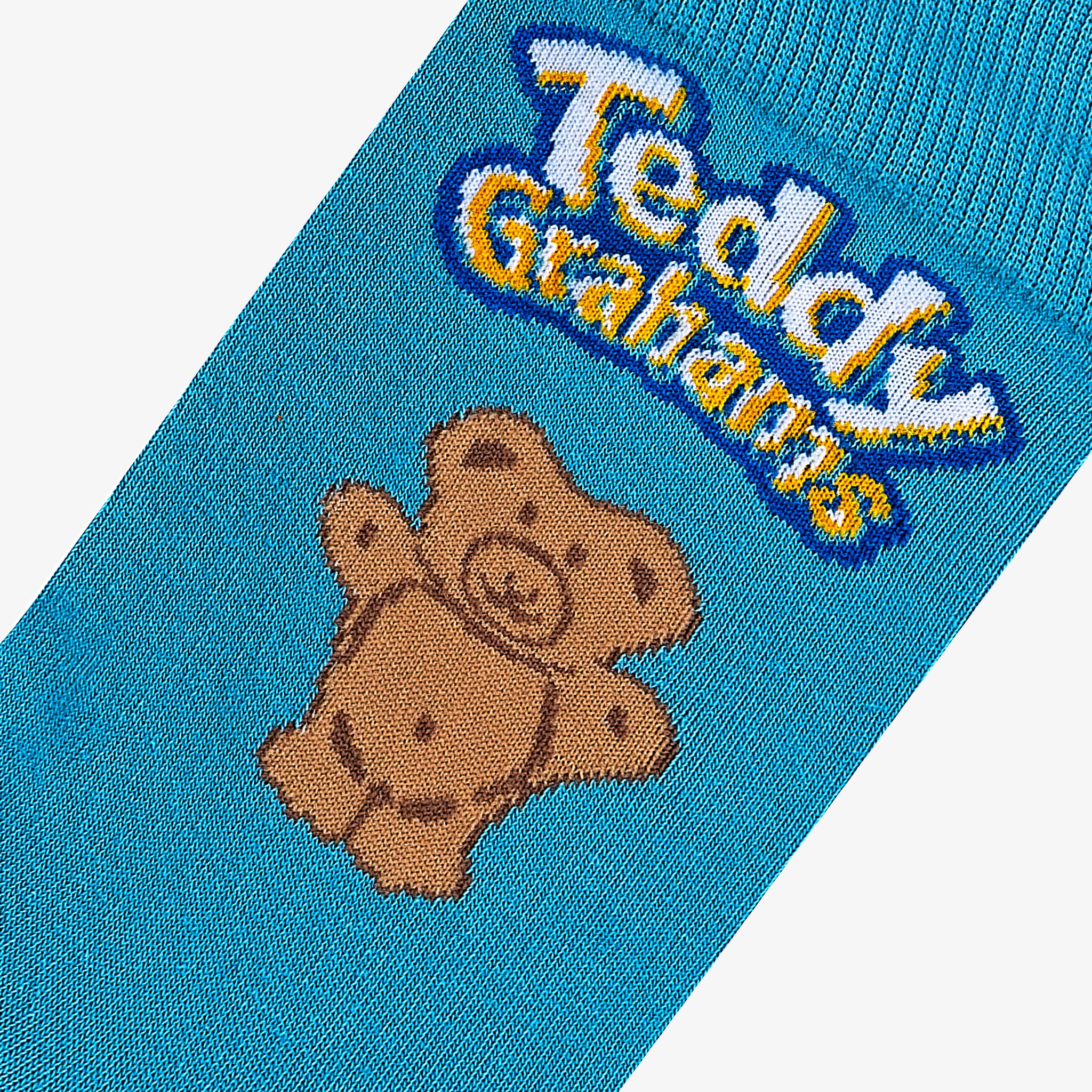 Teddy Grahams Blue Men's Crew Socks