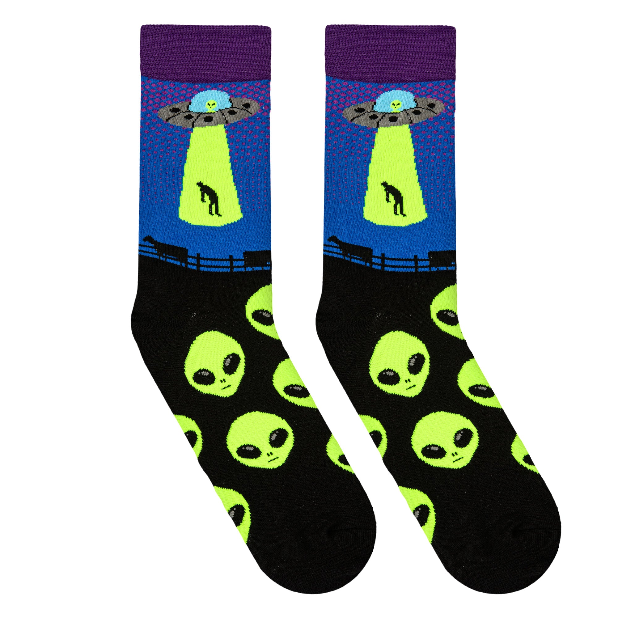 Alien Abduction Men's Crew Socks