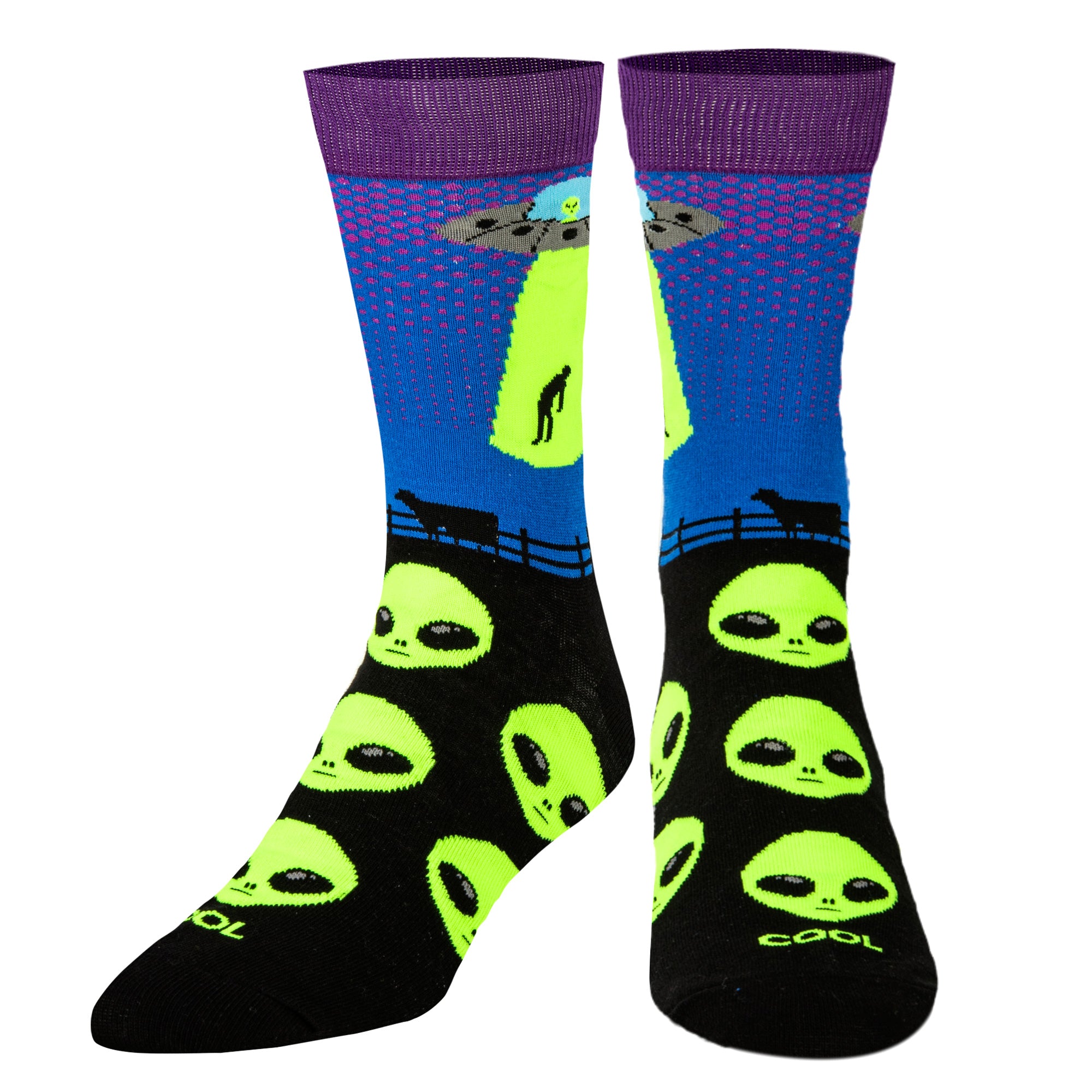 Alien Abduction Men's Crew Socks