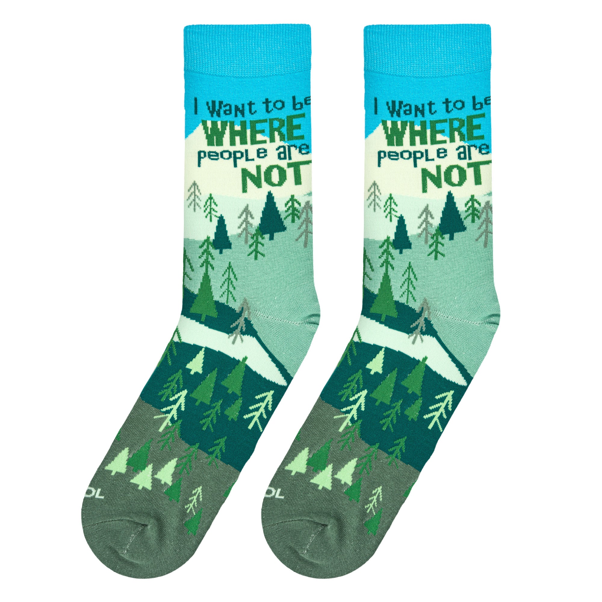 Where People Are Not Men's Crew Socks