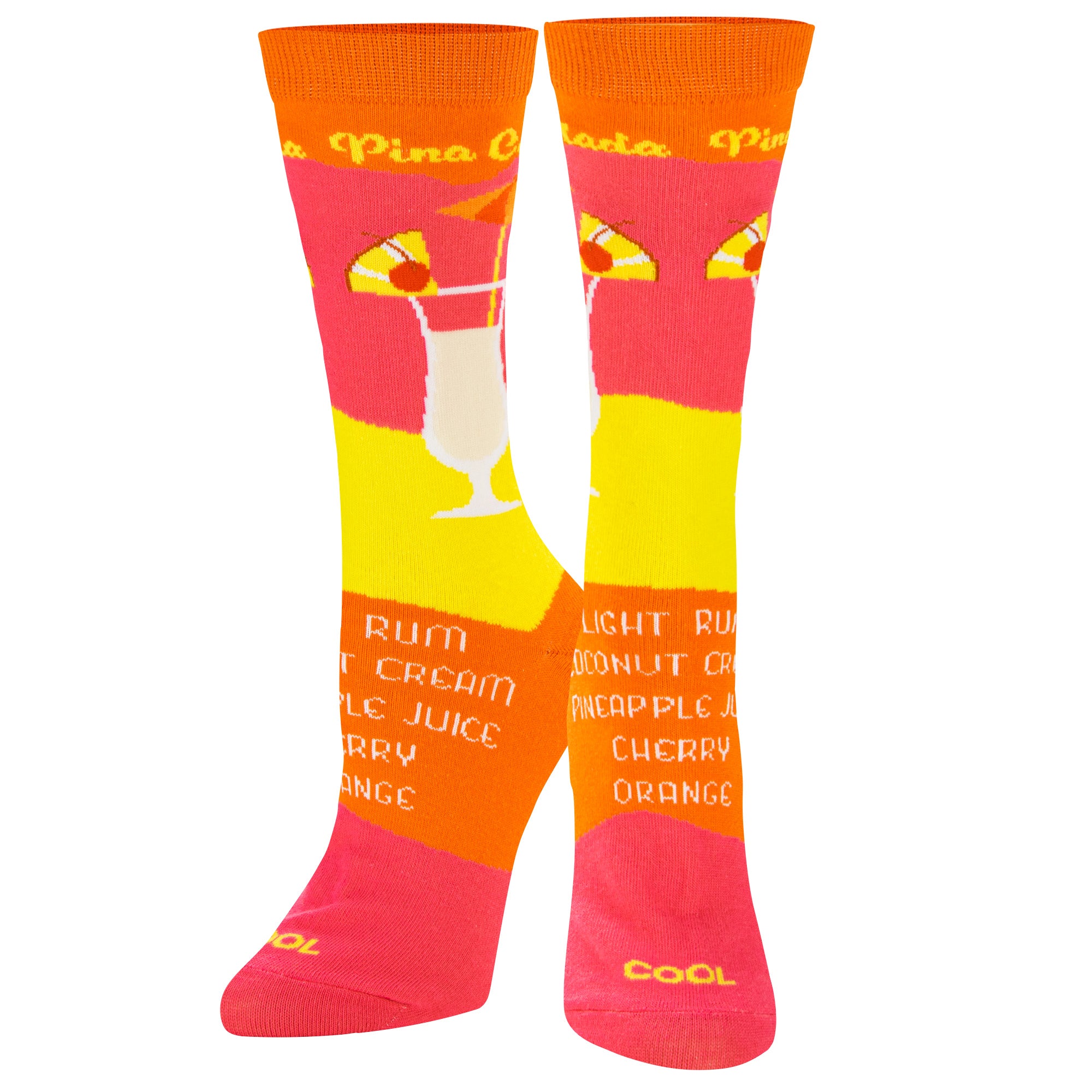 Pina Colada Recipe Women's Crew Socks