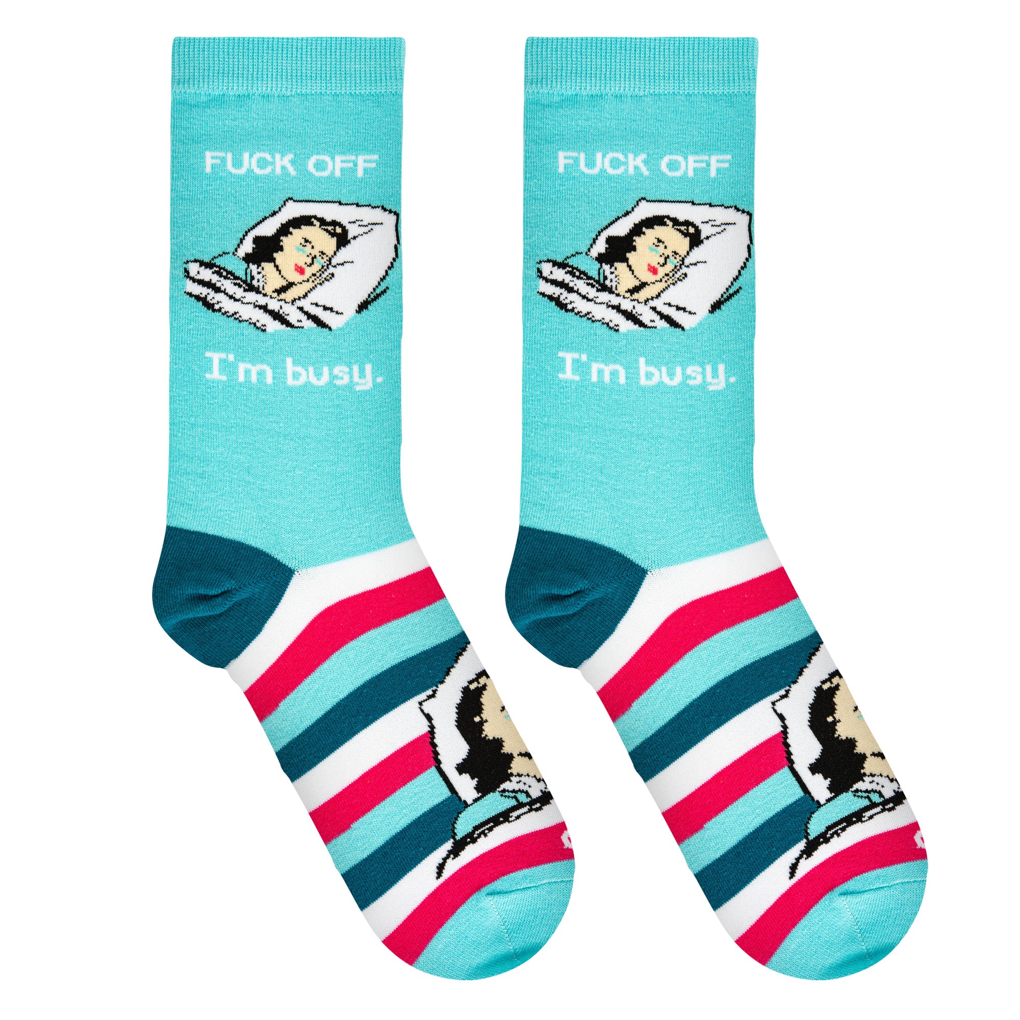 Fuck Off Im Busy Women's Crew Socks