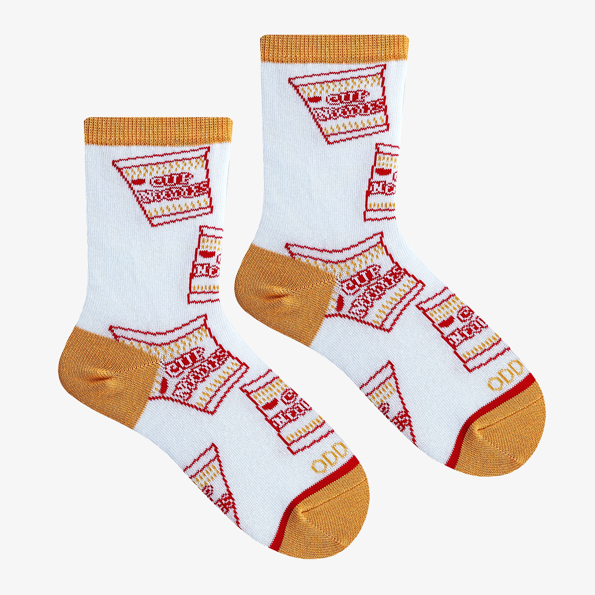 Cup Noodles All Over Big Kids Crew Socks