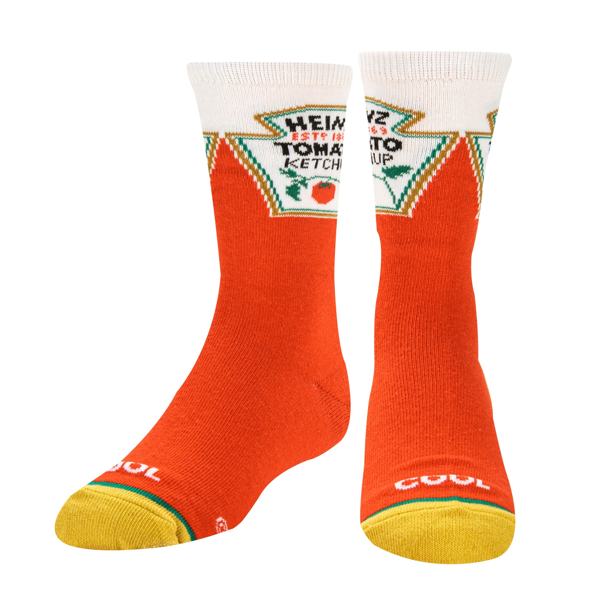 Heinz Ketchup Big Kids Crew Socks
