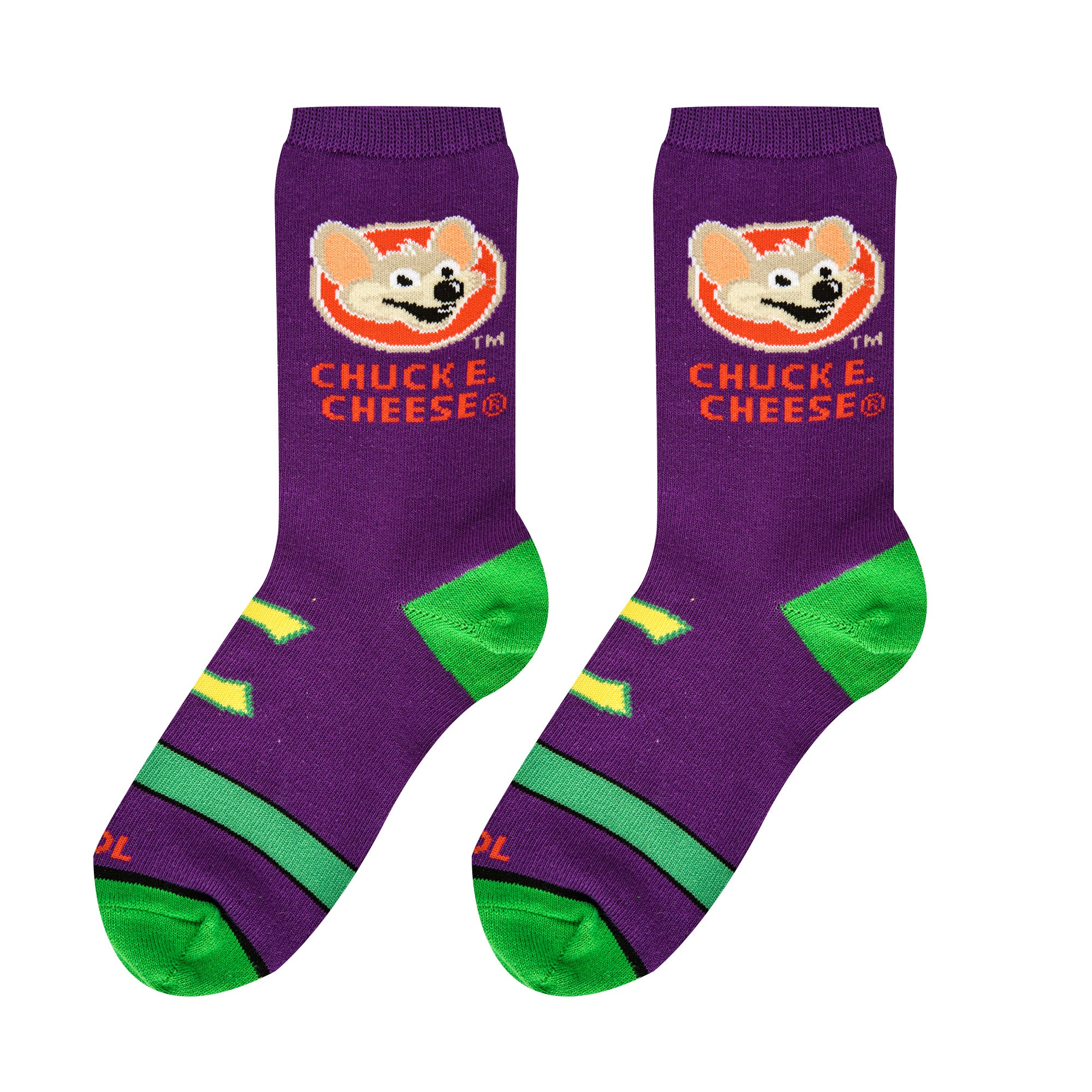 Chuck E. Cheese Big Kids Crew Socks