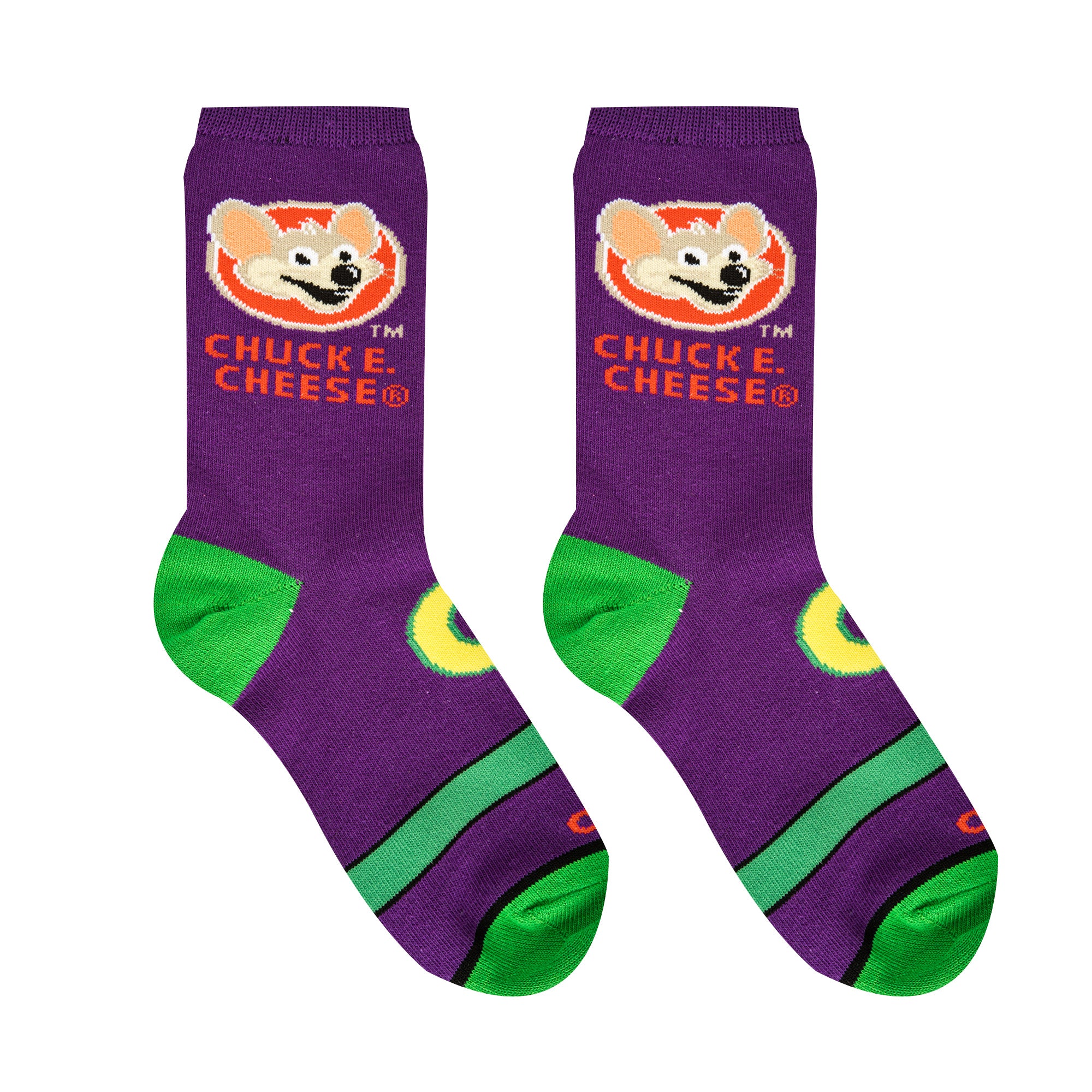 Chuck E. Cheese Big Kids Crew Socks