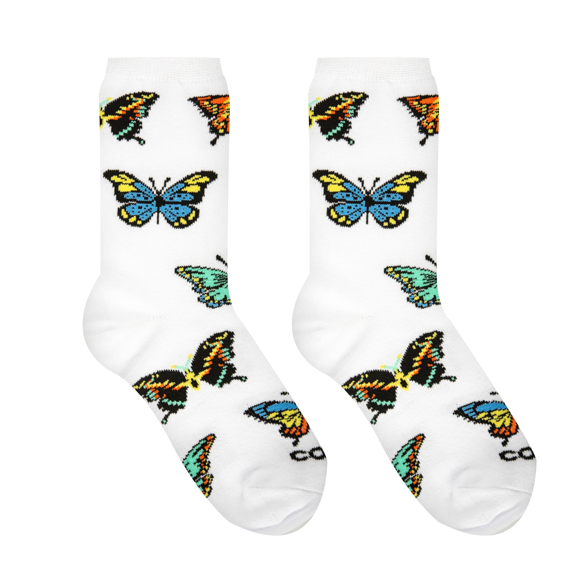 Butterflies Big Kids Crew Socks