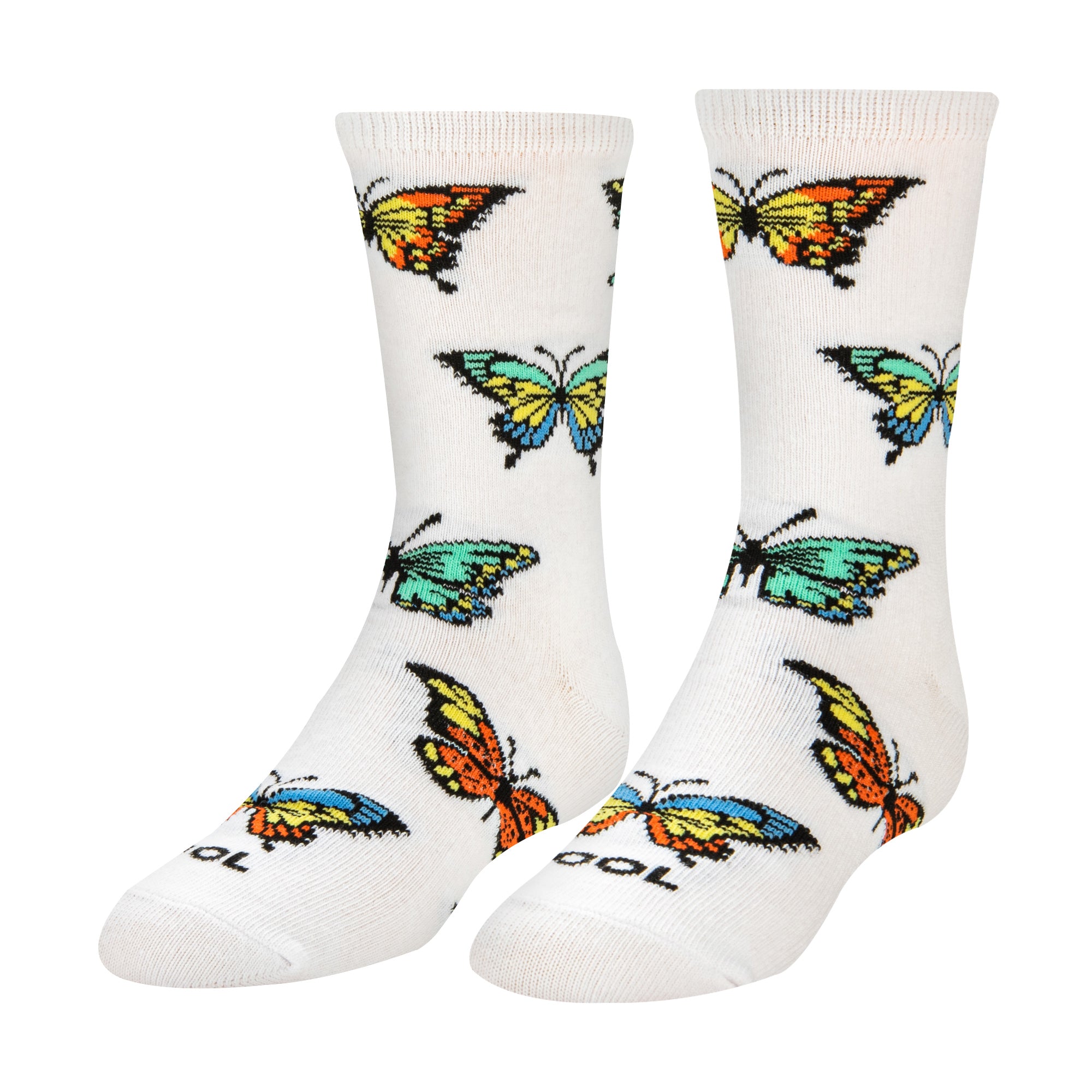Butterflies Big Kids Crew Socks