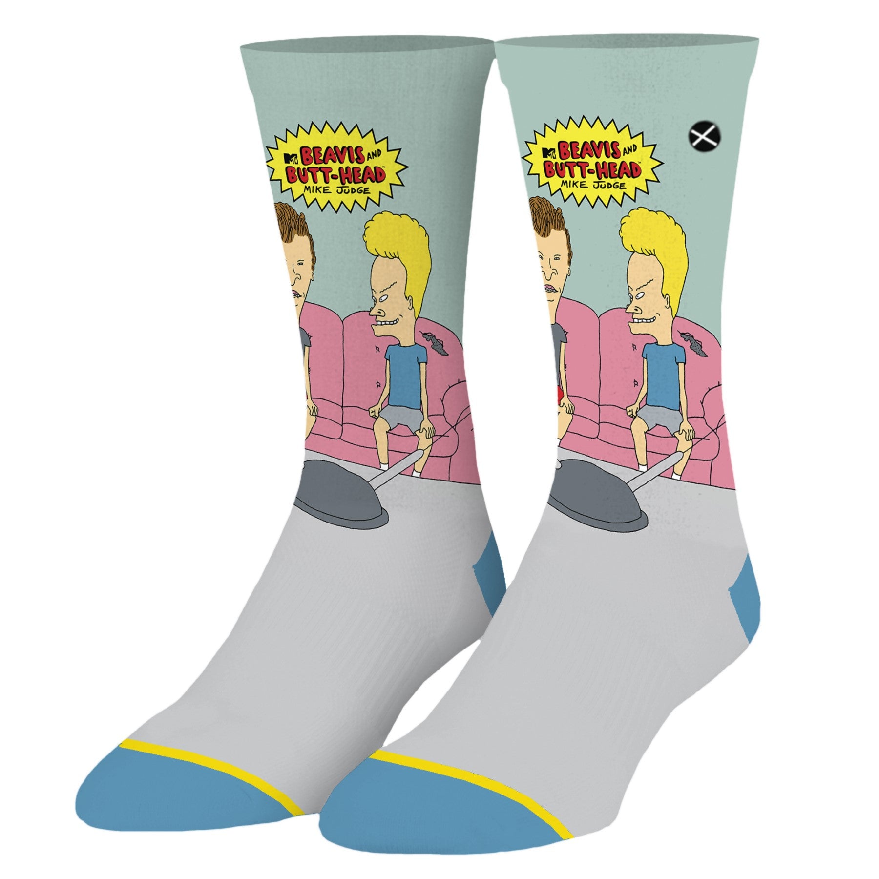 Beavis and Butt-Head Couch Men's Crew Socks