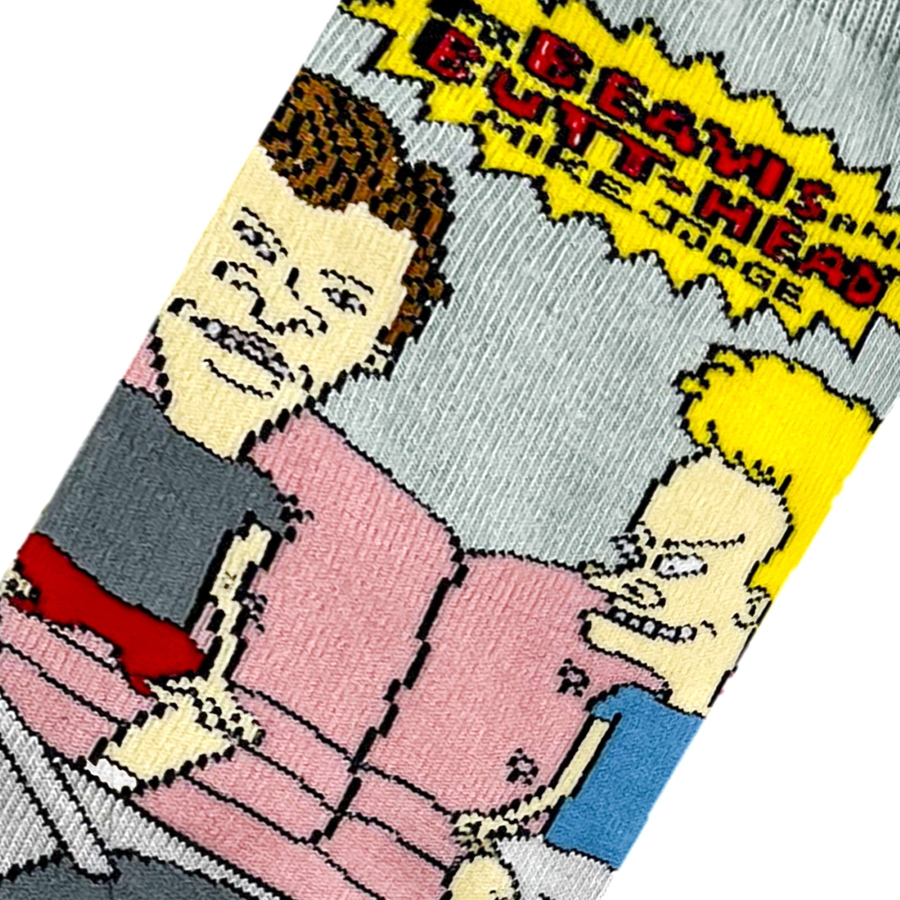 Beavis and Butt-Head Couch Men's Crew Socks