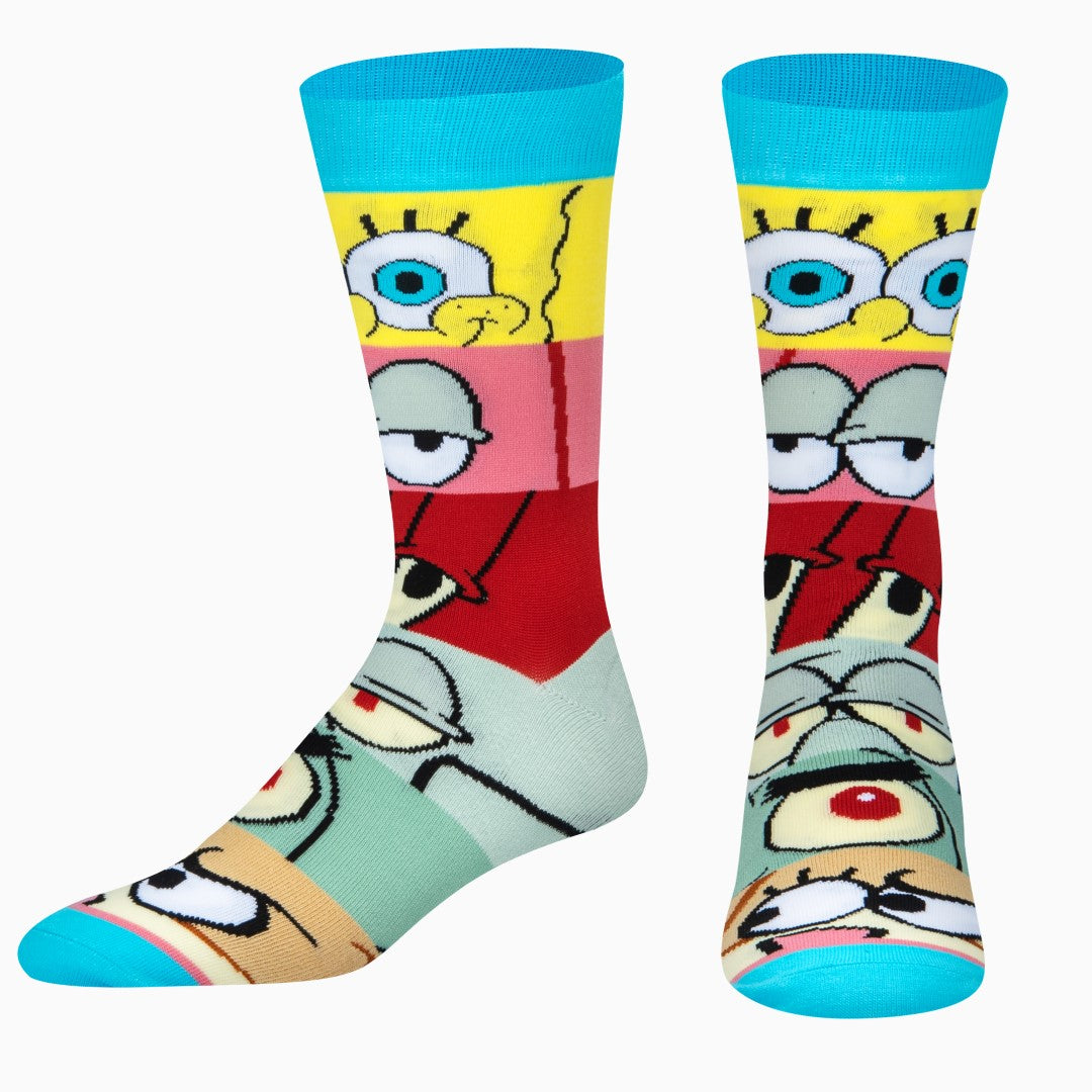 SpongeBob Mashup Men's Crew Socks