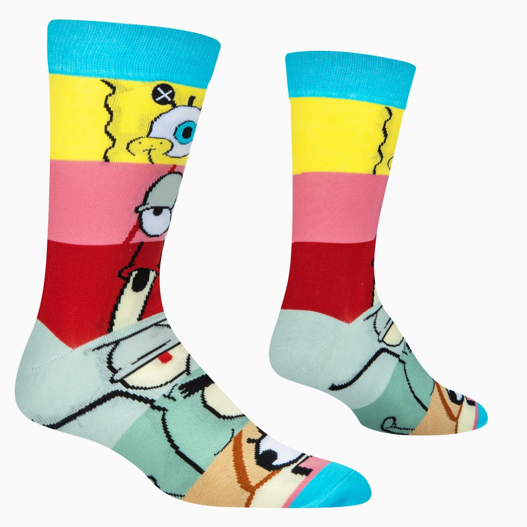 SpongeBob Mashup Men's Crew Socks