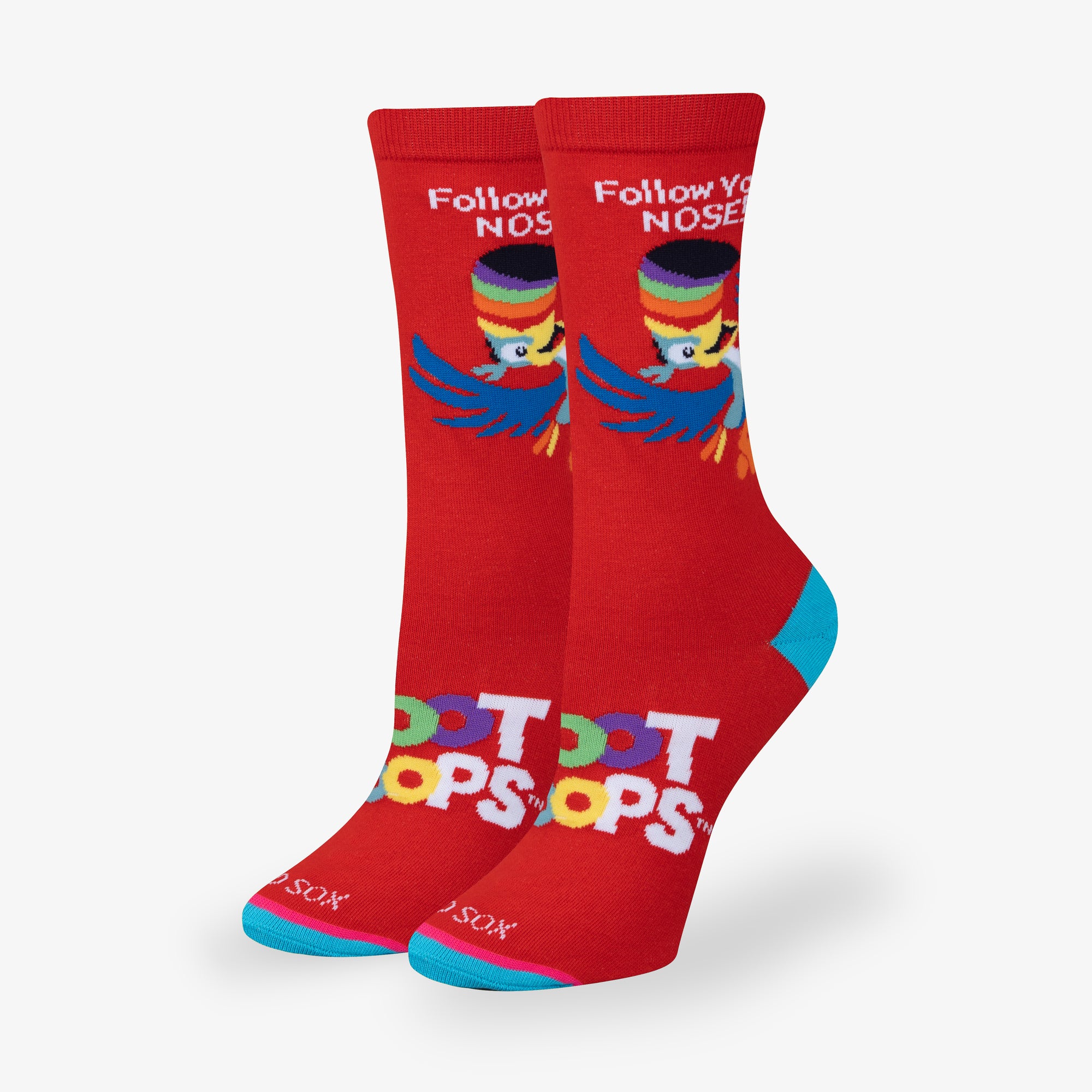 Follow Your Nose Red Women's Crew Socks