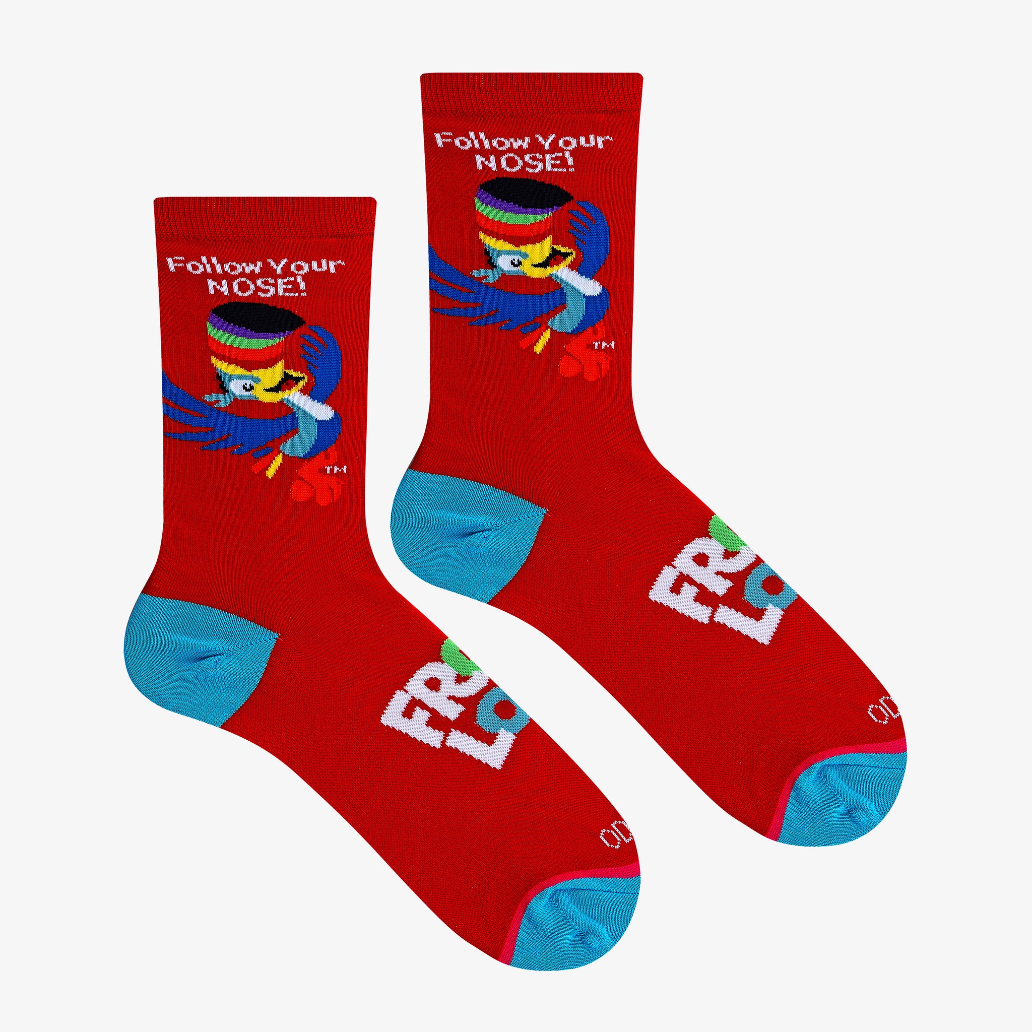 Follow Your Nose Red Women's Crew Socks