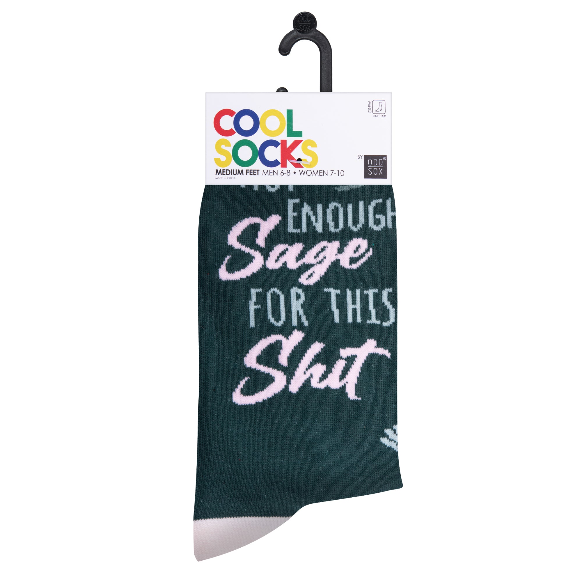Not Enough Sage Women's Crew Socks