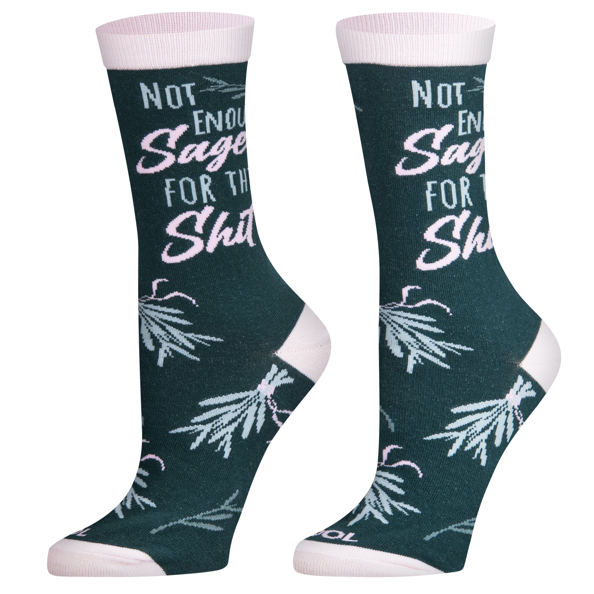 Not Enough Sage Women's Crew Socks