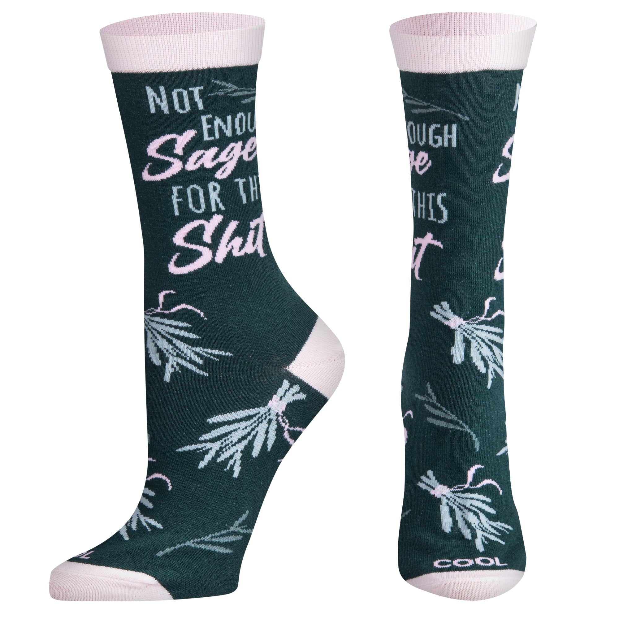 Not Enough Sage Women's Crew Socks