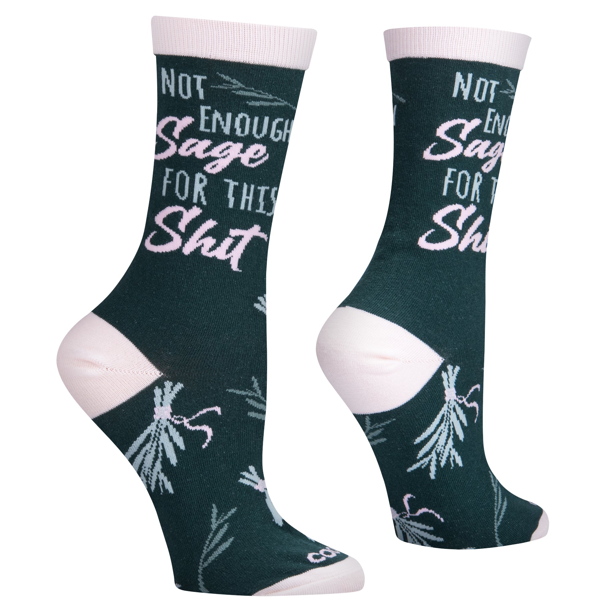 Not Enough Sage Women's Crew Socks