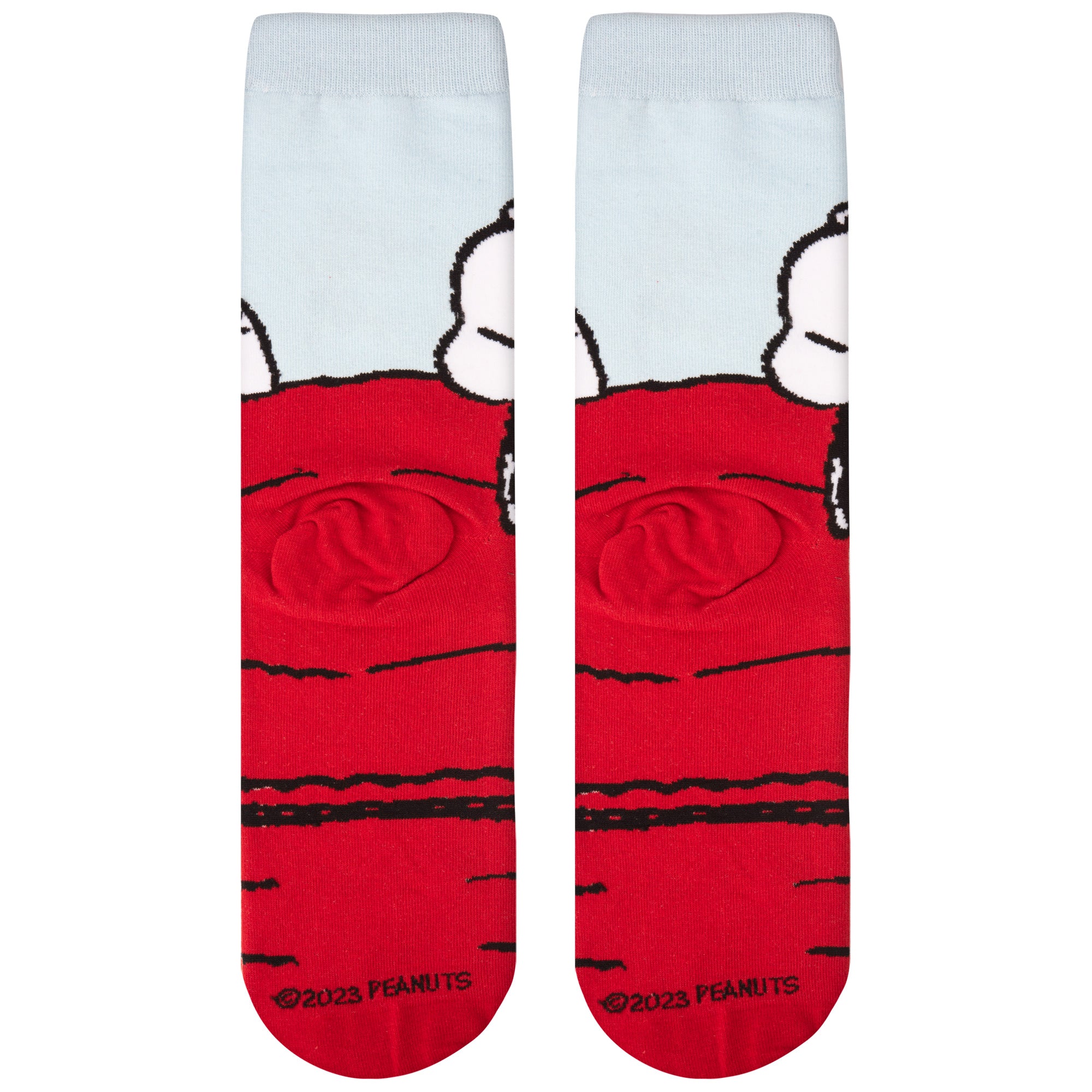 Snoopy & Woodstock On The Dog House Crew Socks