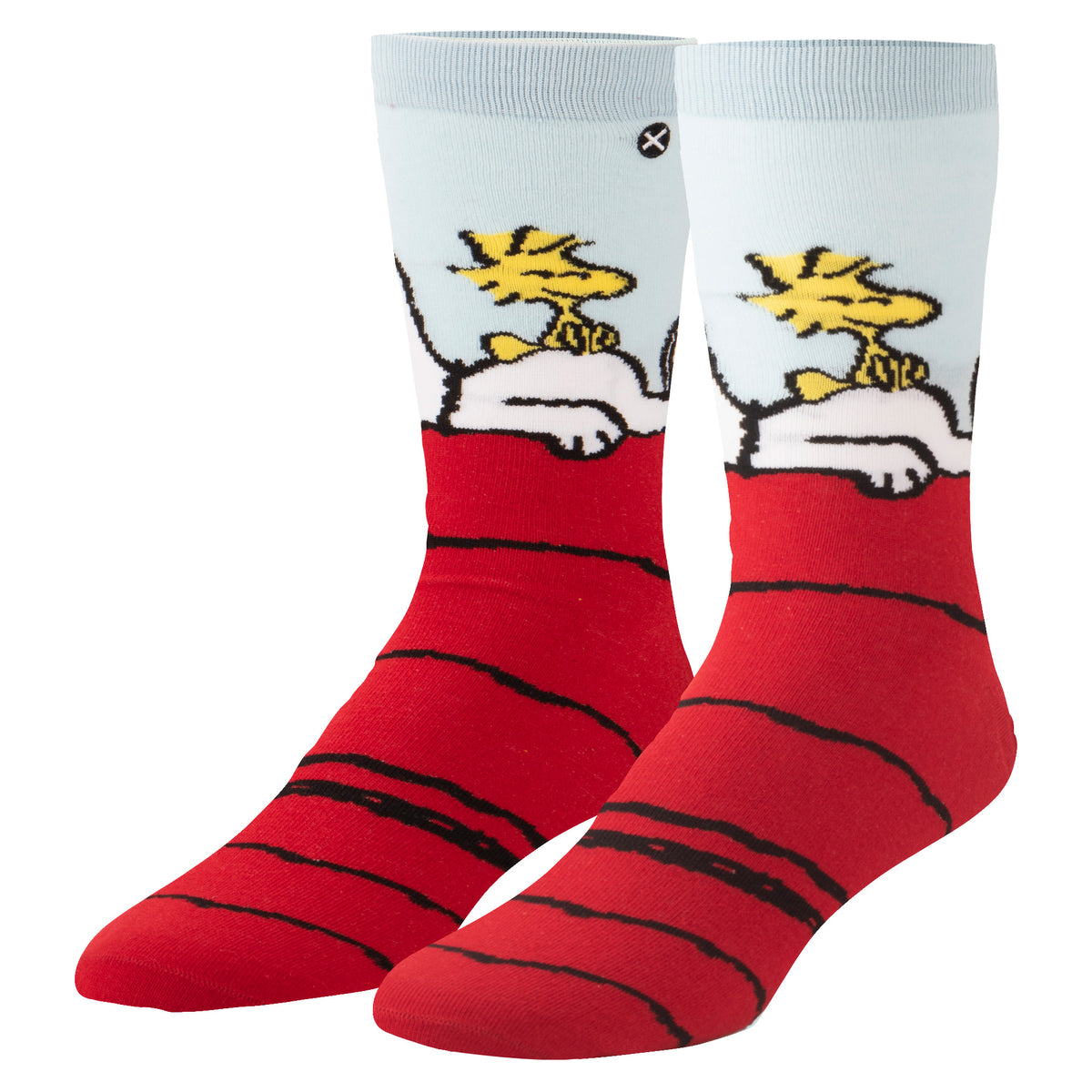Snoopy & Woodstock On The Dog House Crew Socks