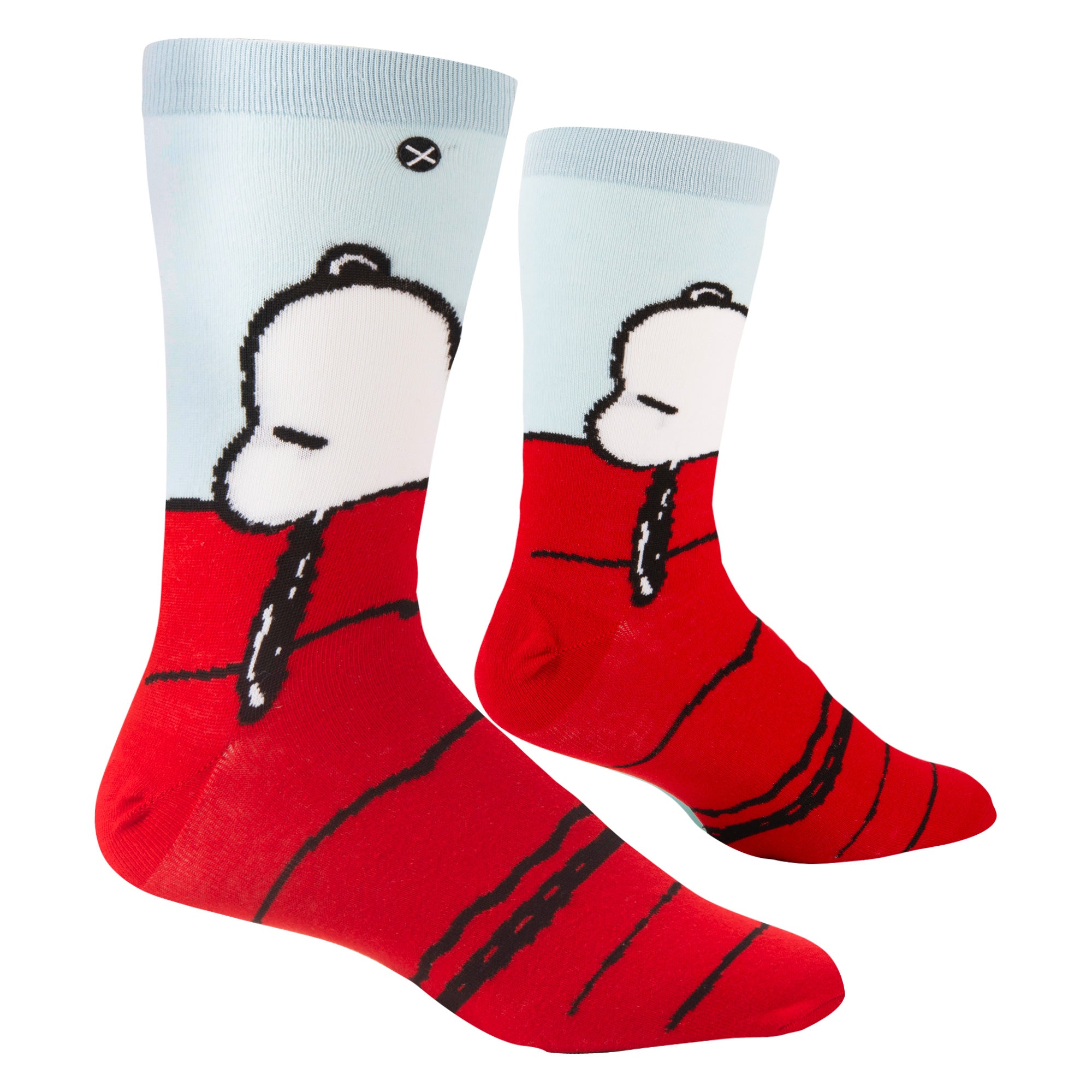 Snoopy & Woodstock On The Dog House Crew Socks