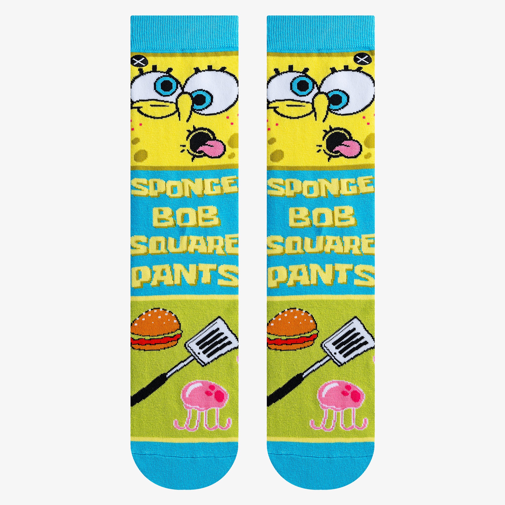 SpongeBob Mash-Up Men's Crew Socks