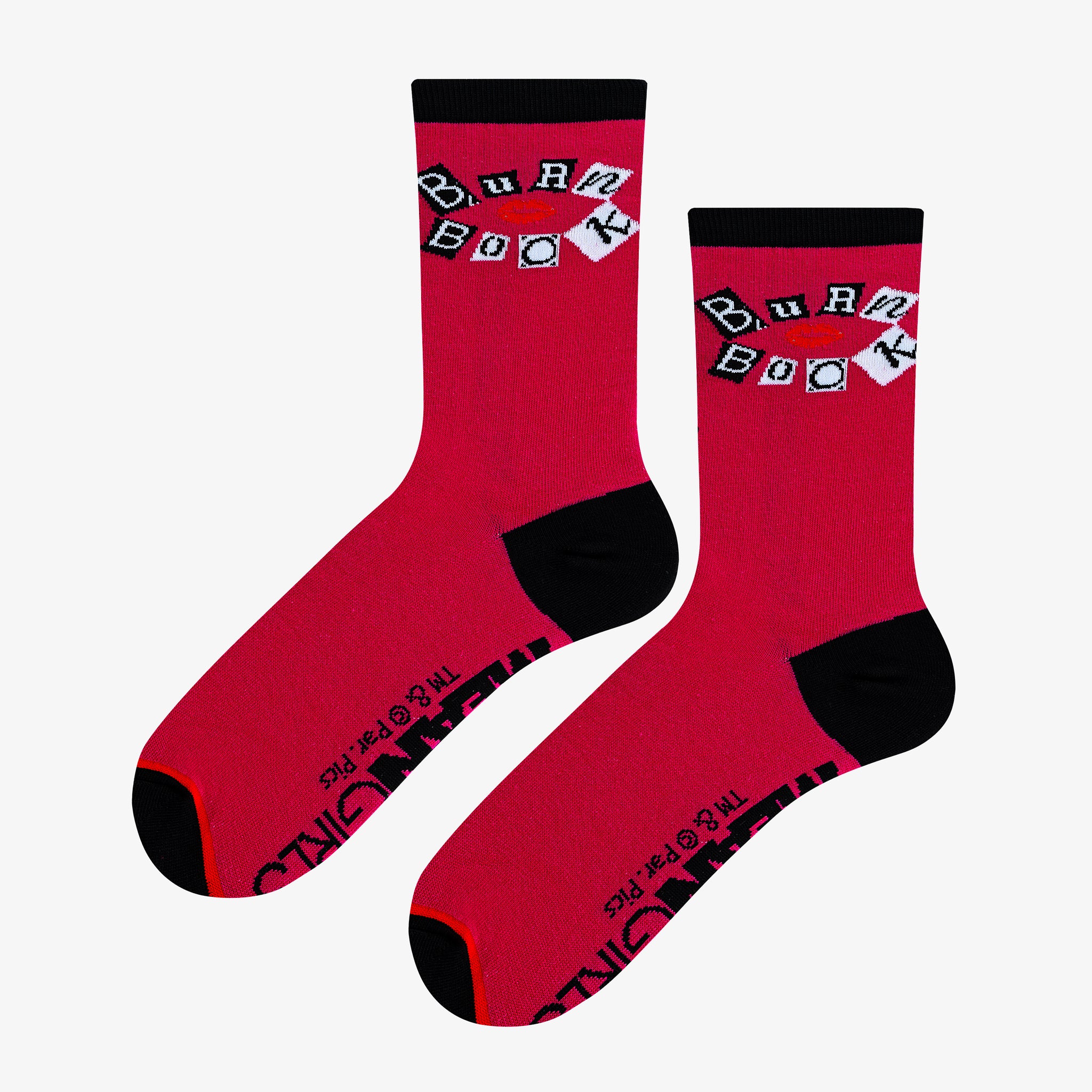 Burn Book Pink Women's Crew Socks