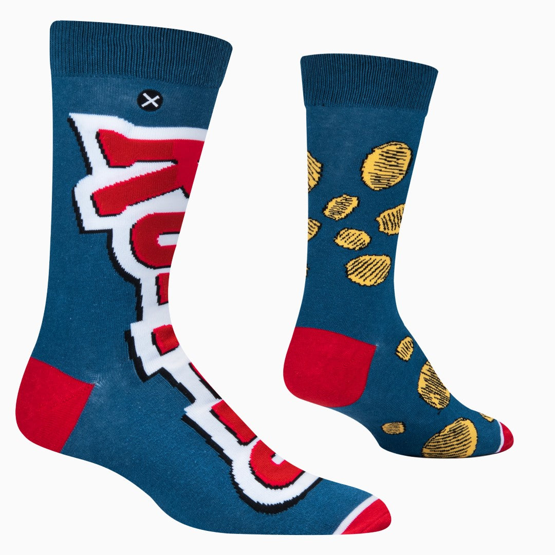 Ruffles Split Men's Crew Socks