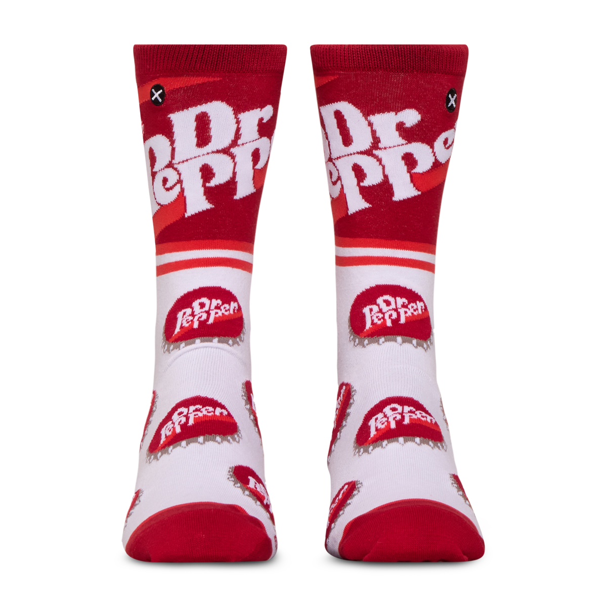 Dr Pepper Half Stripe Men's Crew Socks