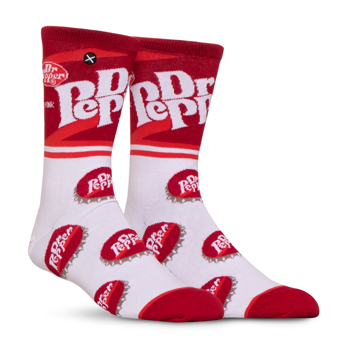 Dr Pepper Half Stripe Men's Crew Socks
