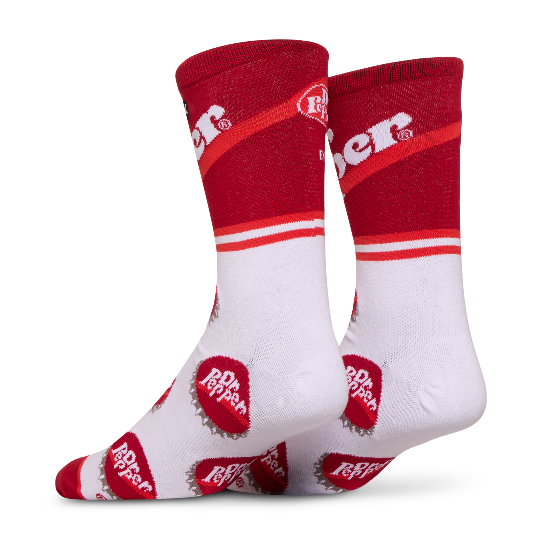 Dr Pepper Half Stripe Men's Crew Socks