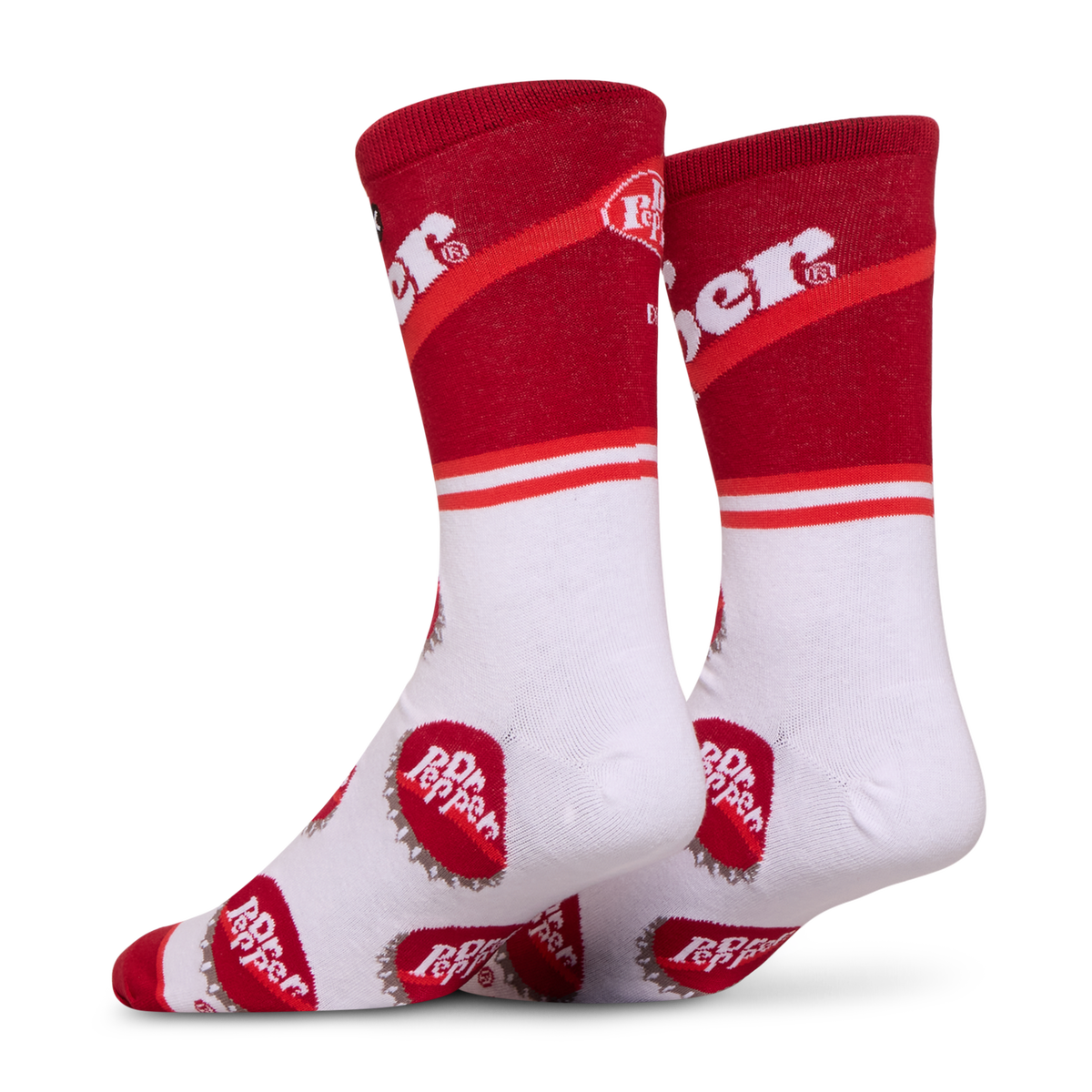 Dr Pepper Half Stripe Men's Crew Socks