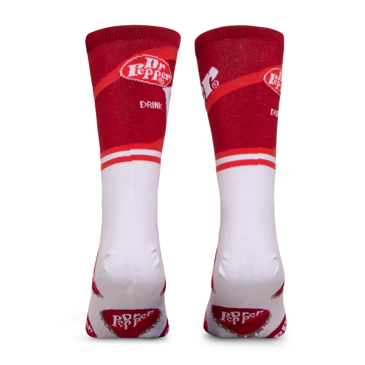Dr Pepper Half Stripe Men's Crew Socks
