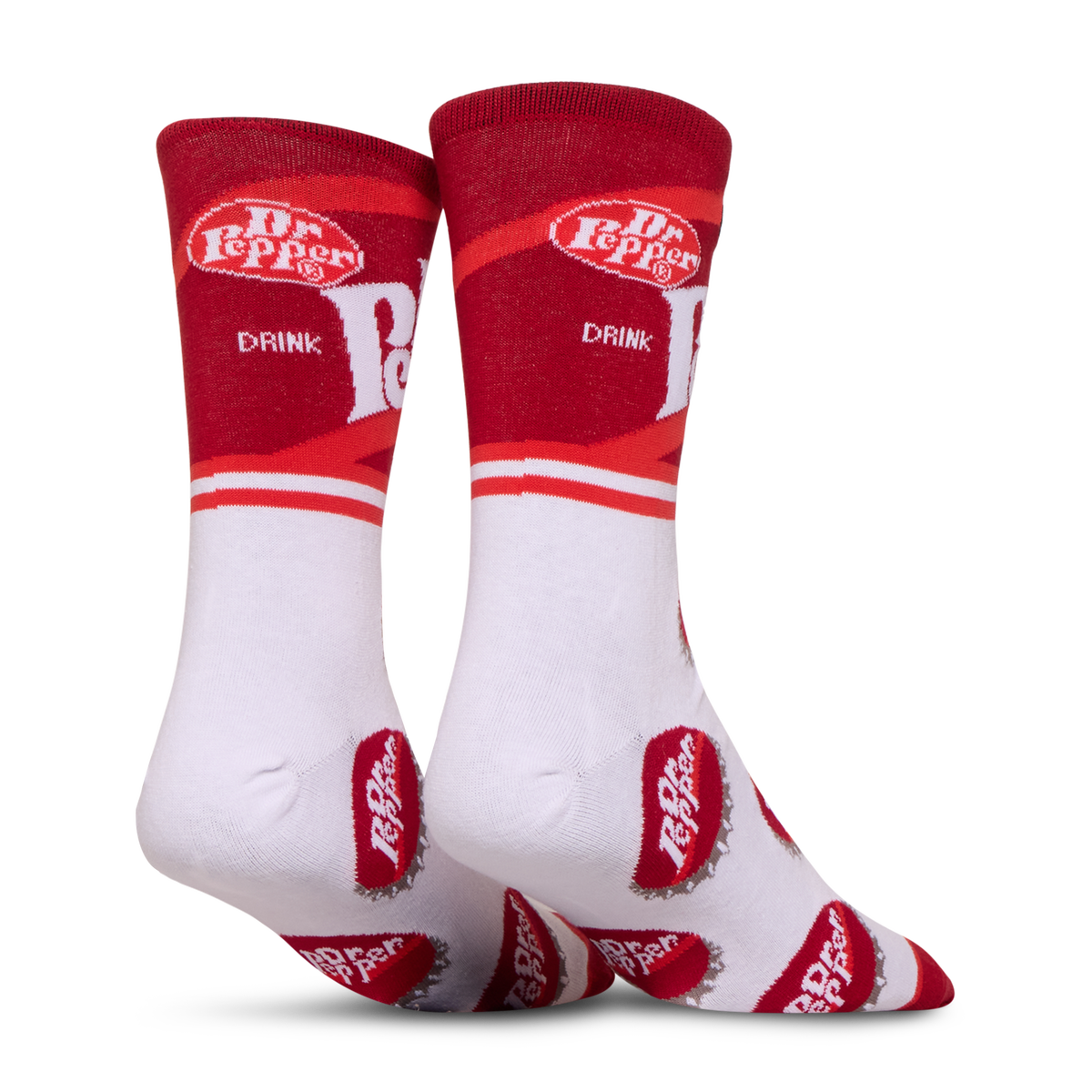 Dr Pepper Half Stripe Men's Crew Socks