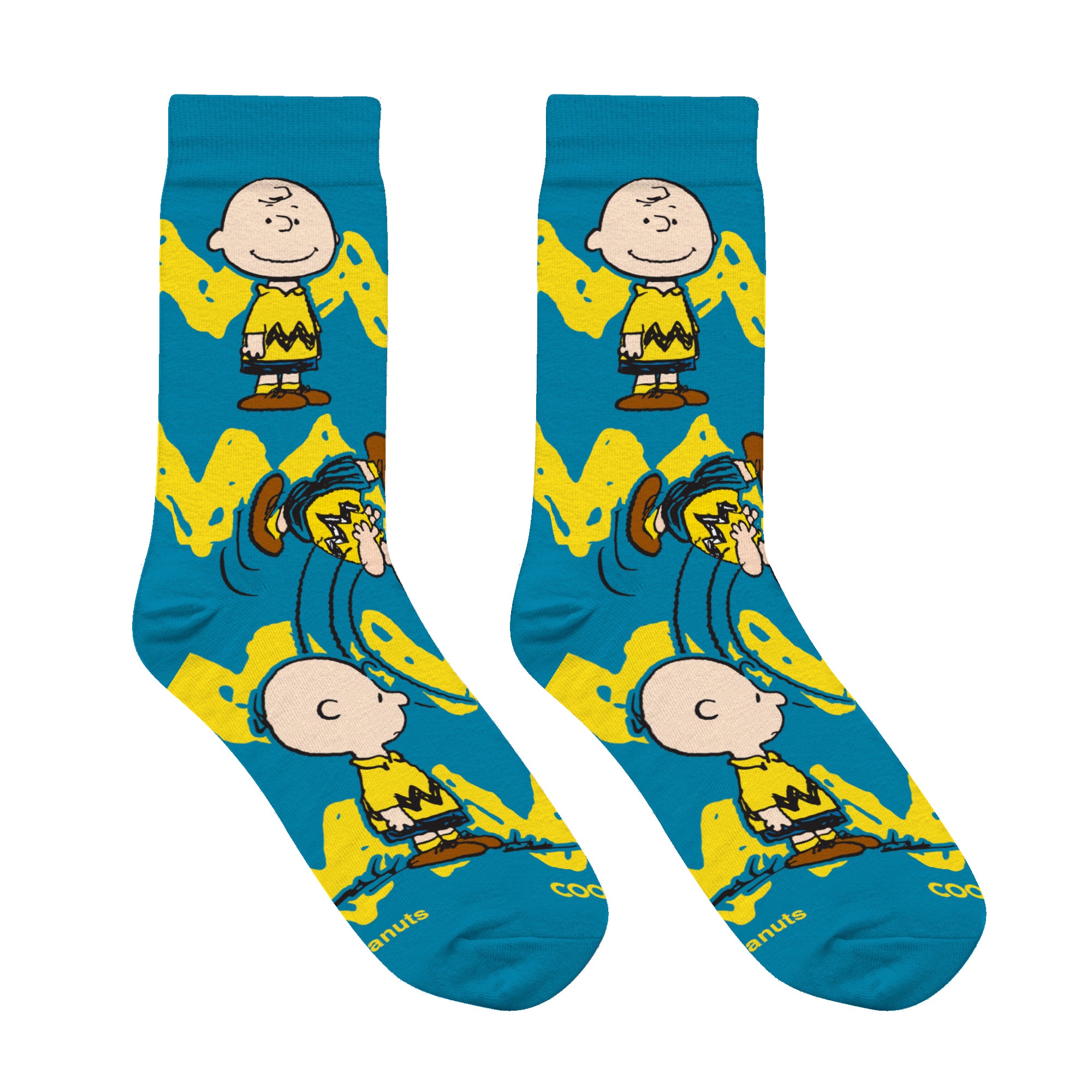 Faces Of Charlie Brown Little Kids Crew Socks