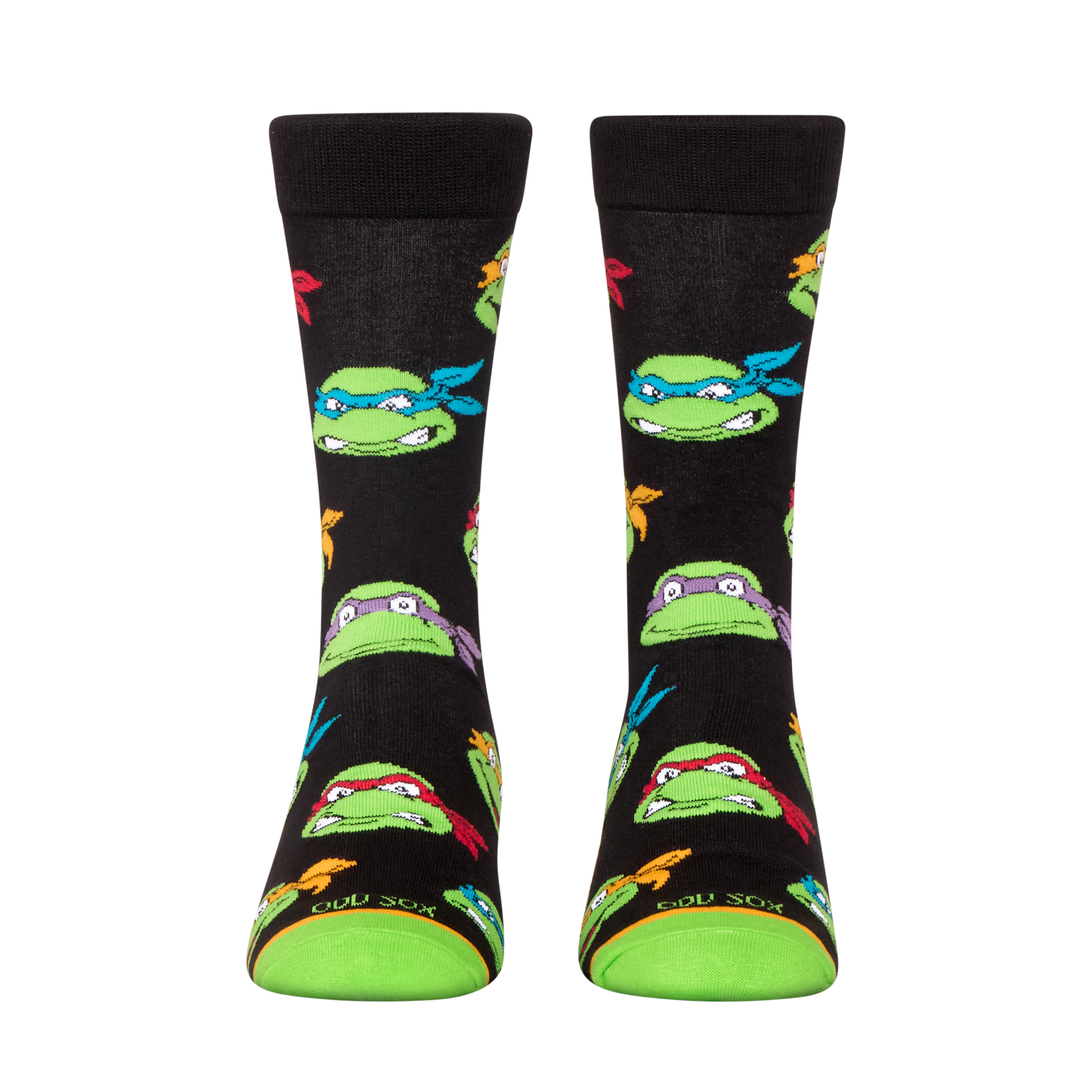 Retro Turtle Heads Men's Crew Socks