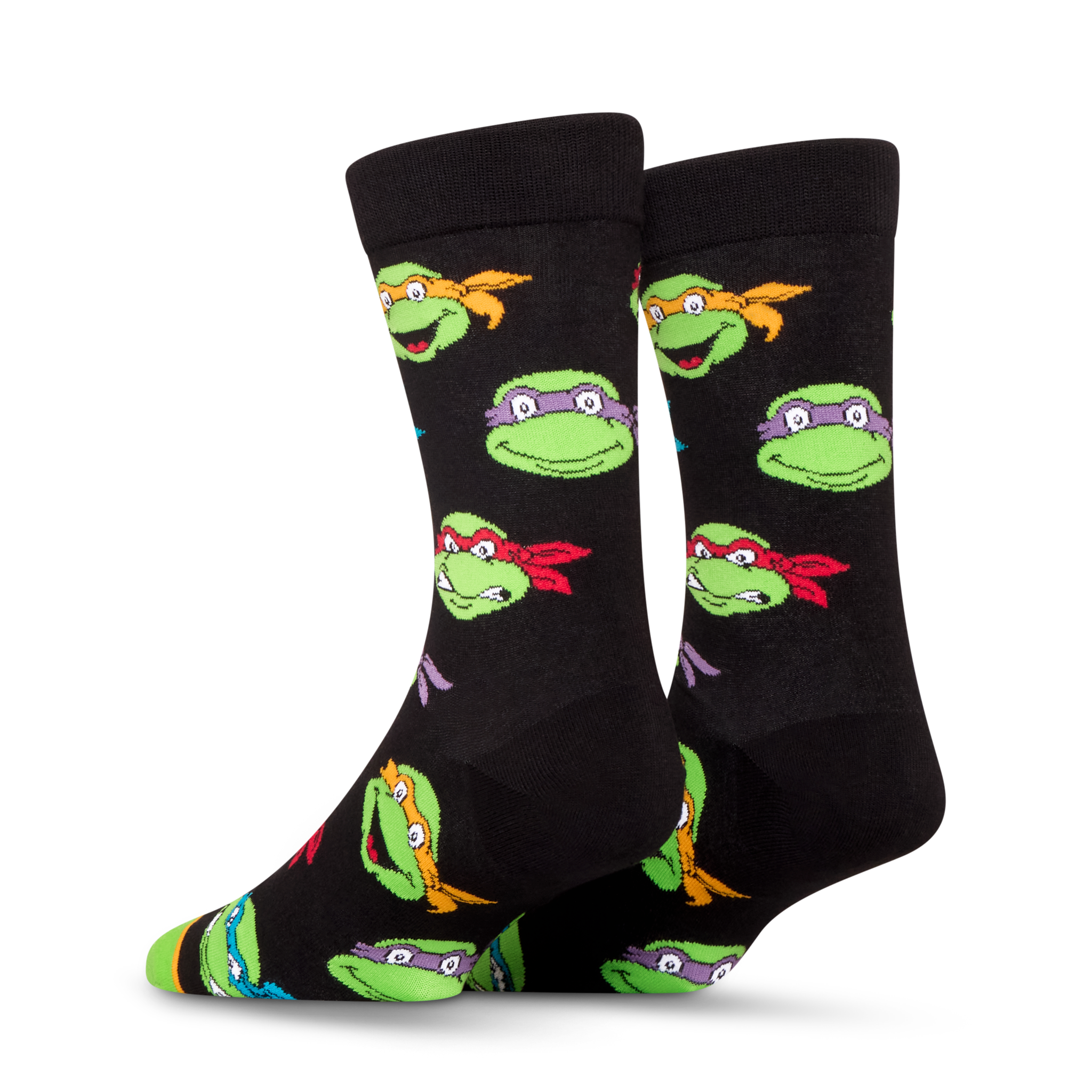 Retro Turtle Heads Men's Crew Socks