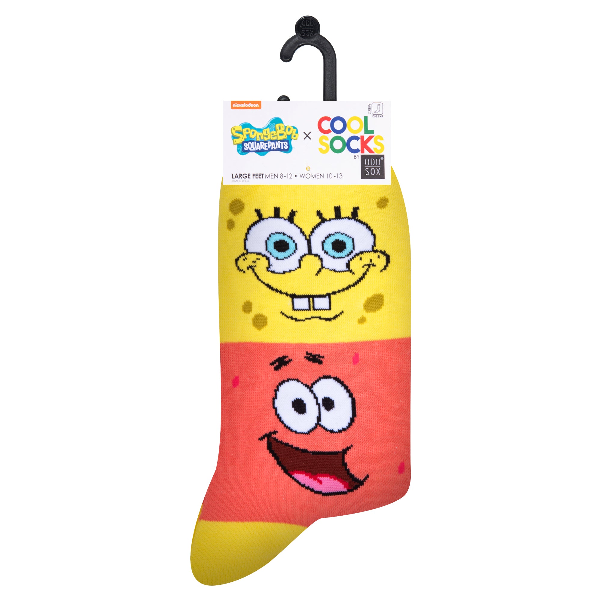 SpongeBob & Patrick Smiley Men's Crew Socks