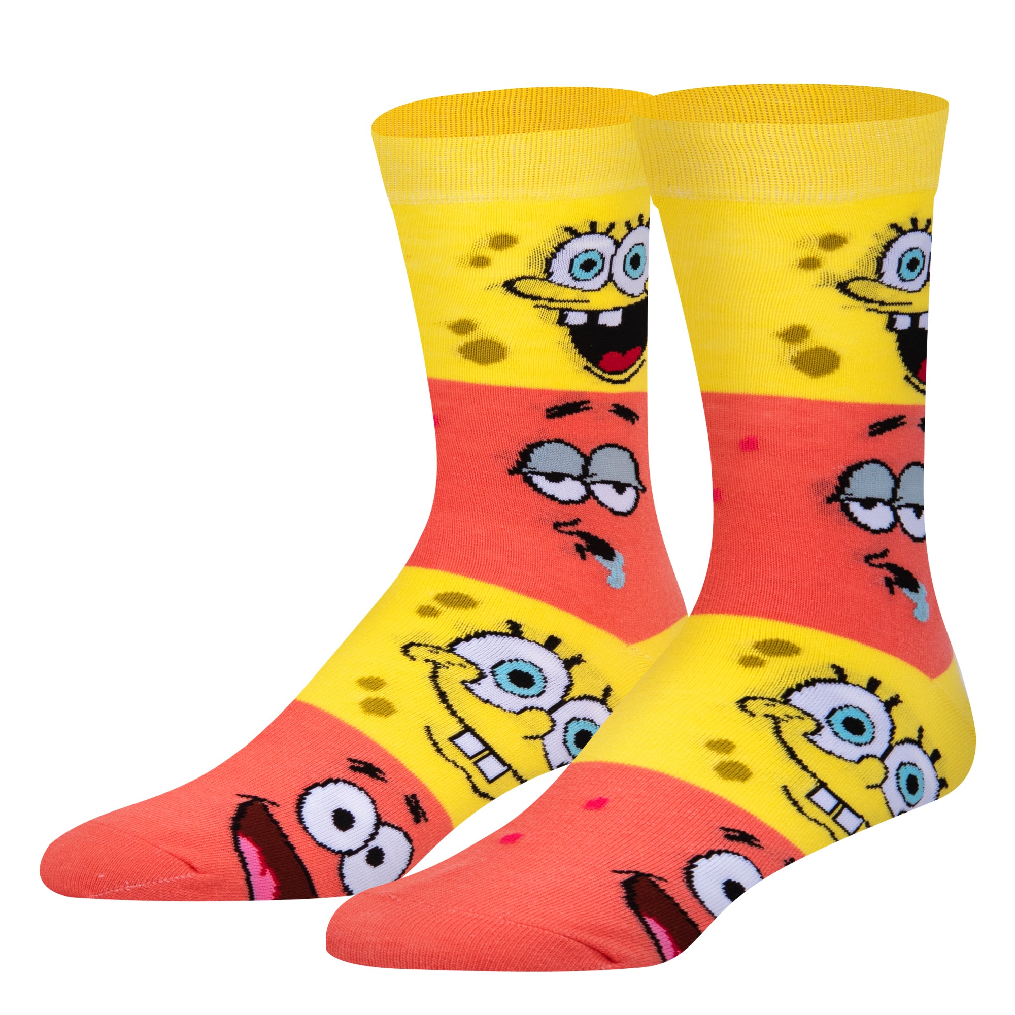 SpongeBob & Patrick Smiley Men's Crew Socks