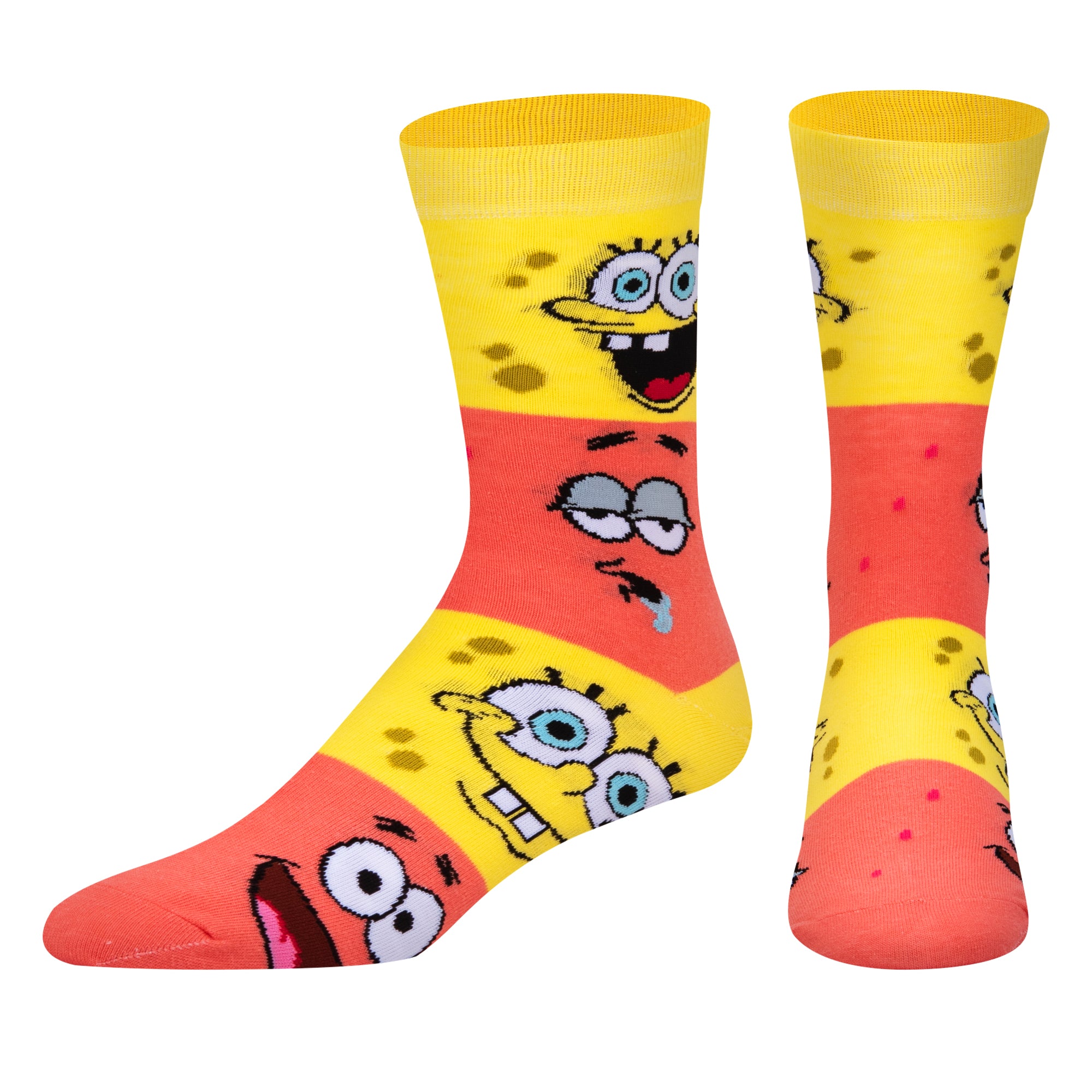 SpongeBob & Patrick Smiley Men's Crew Socks