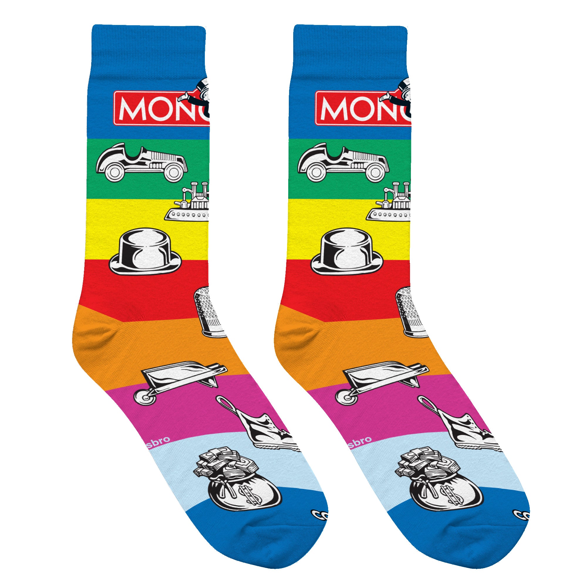 Monopoly Pieces Men's Crew Socks