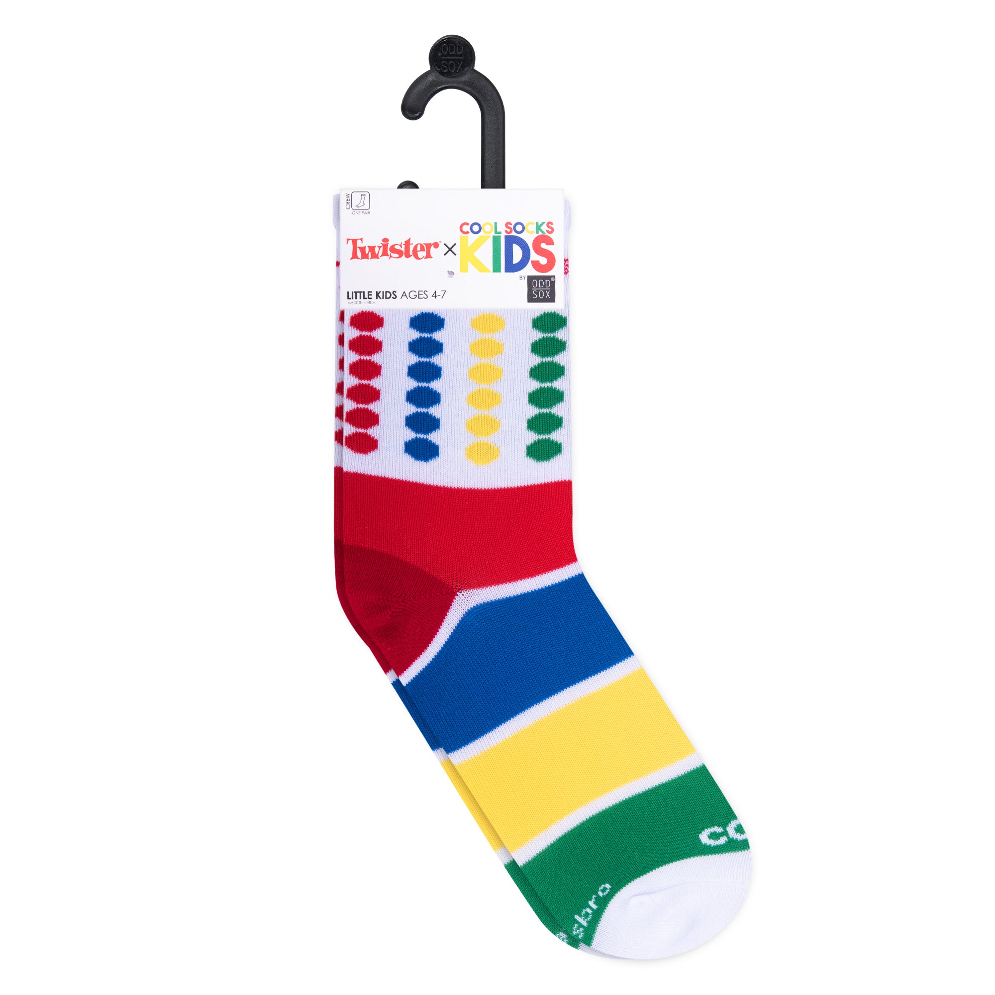 Twister Colors Little Kids Crew Socks