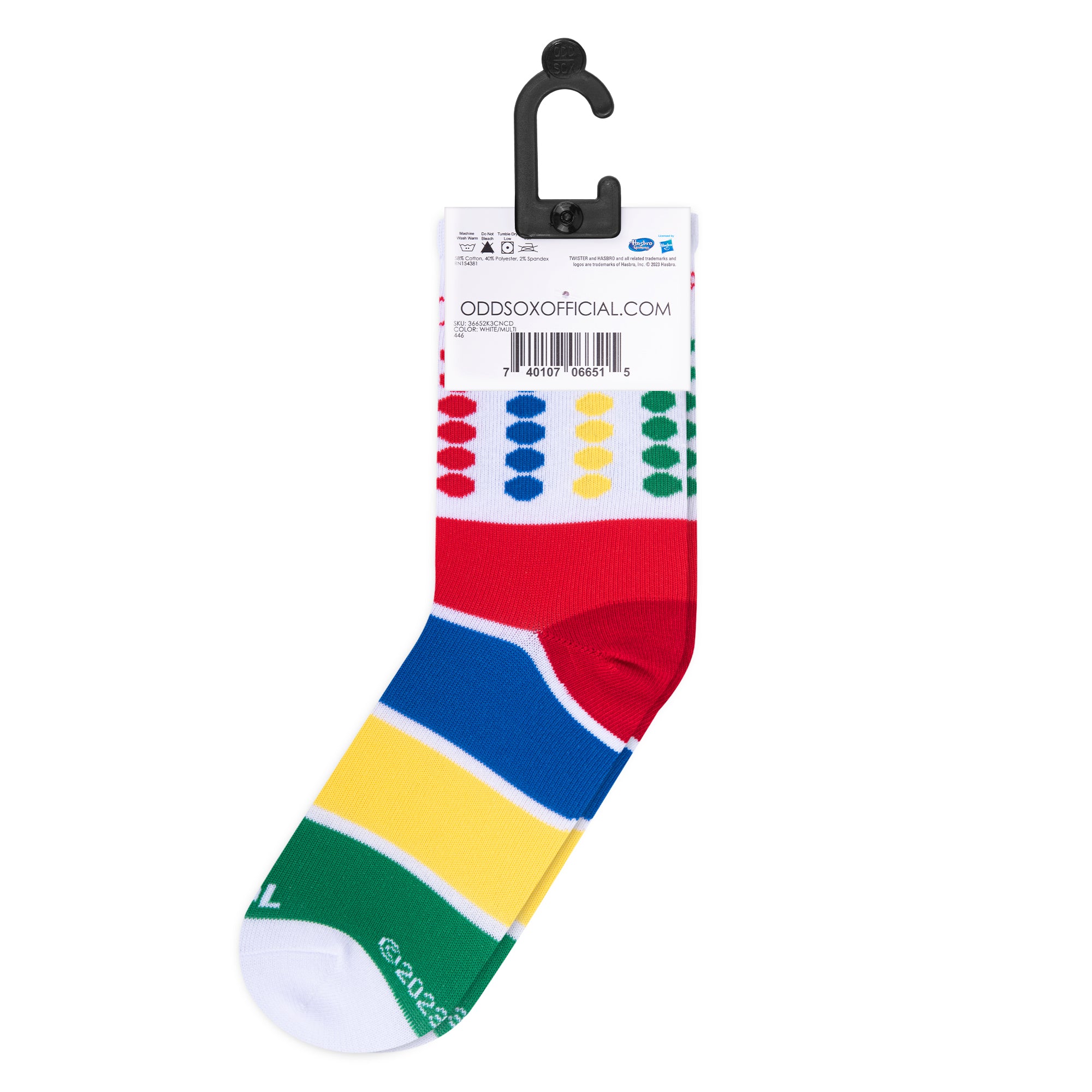 Twister Colors Little Kids Crew Socks