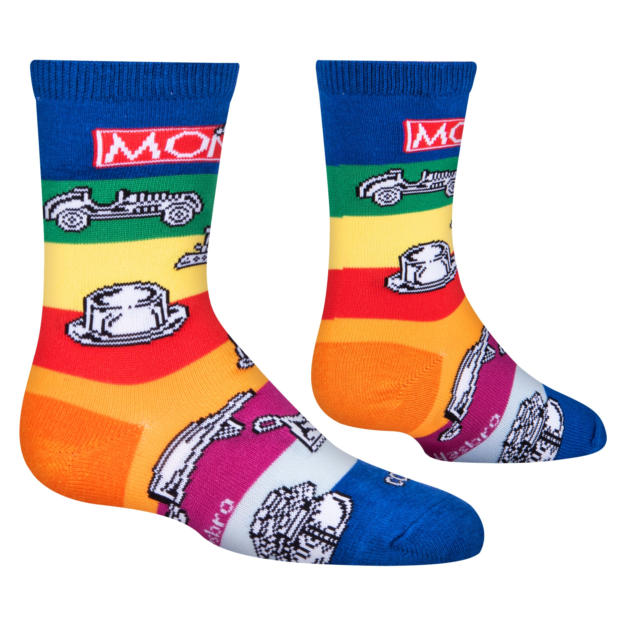 Monopoly Pieces Little Kids Crew Socks