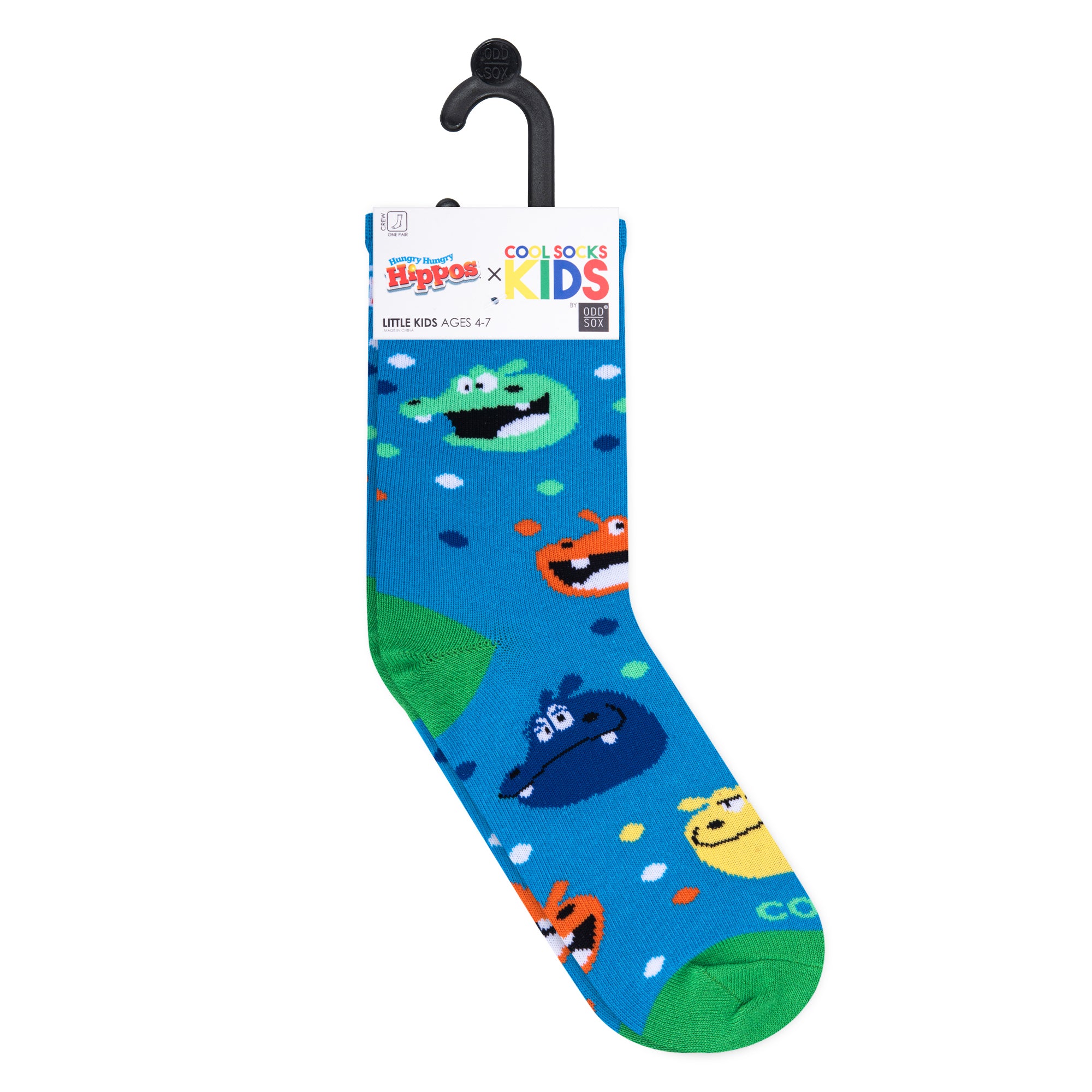 Hungry Hungry Hippos Little Kids Crew Socks