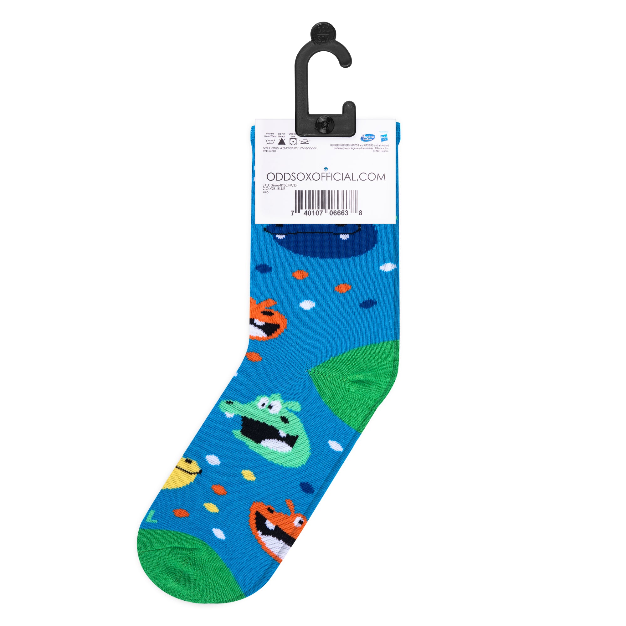 Hungry Hungry Hippos Little Kids Crew Socks